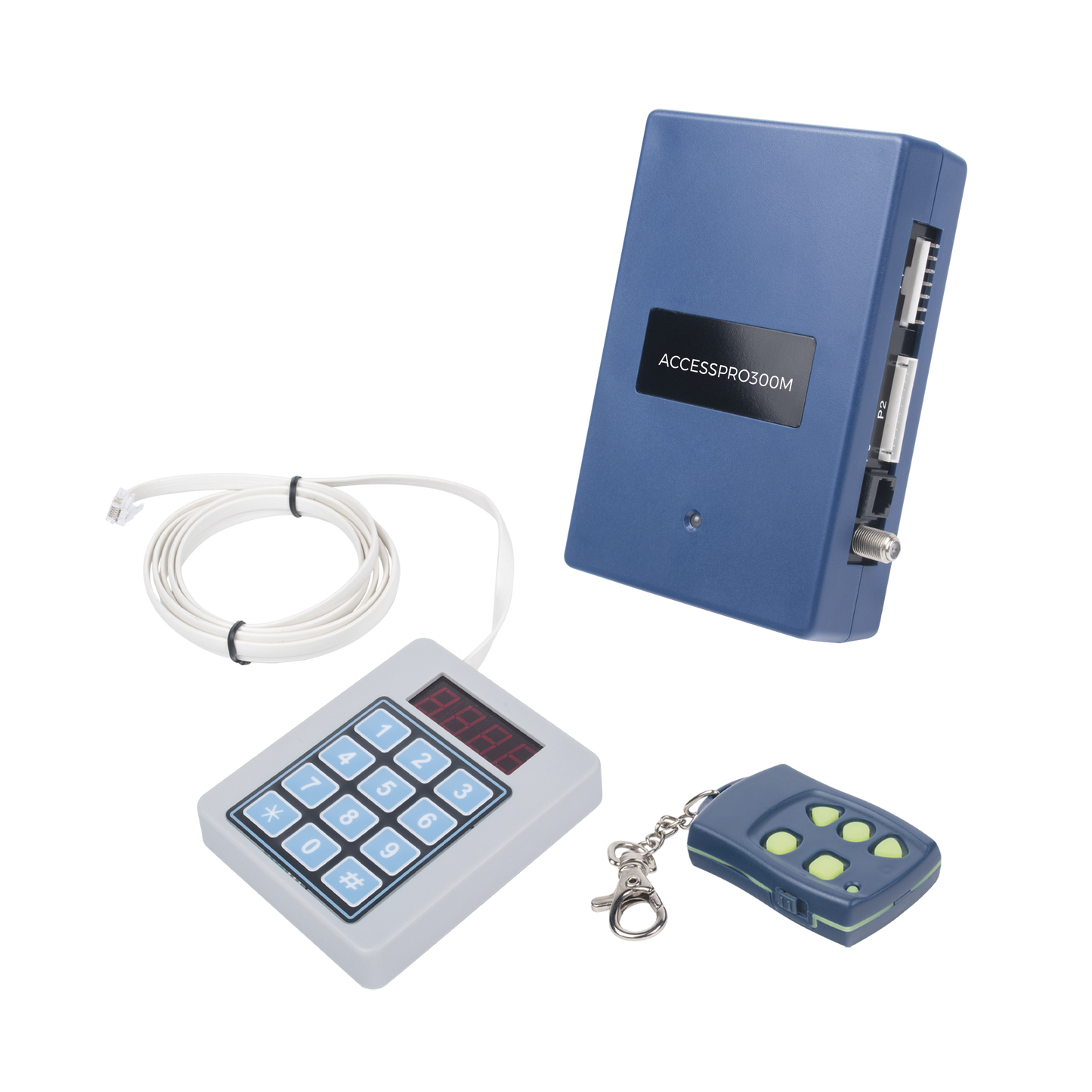 ACCESSPRO300 Receptor Inalambrico Universal Administrable por Software, Hasta 1600 controles de usuarios, compatible con Barreras y Motores de puertas