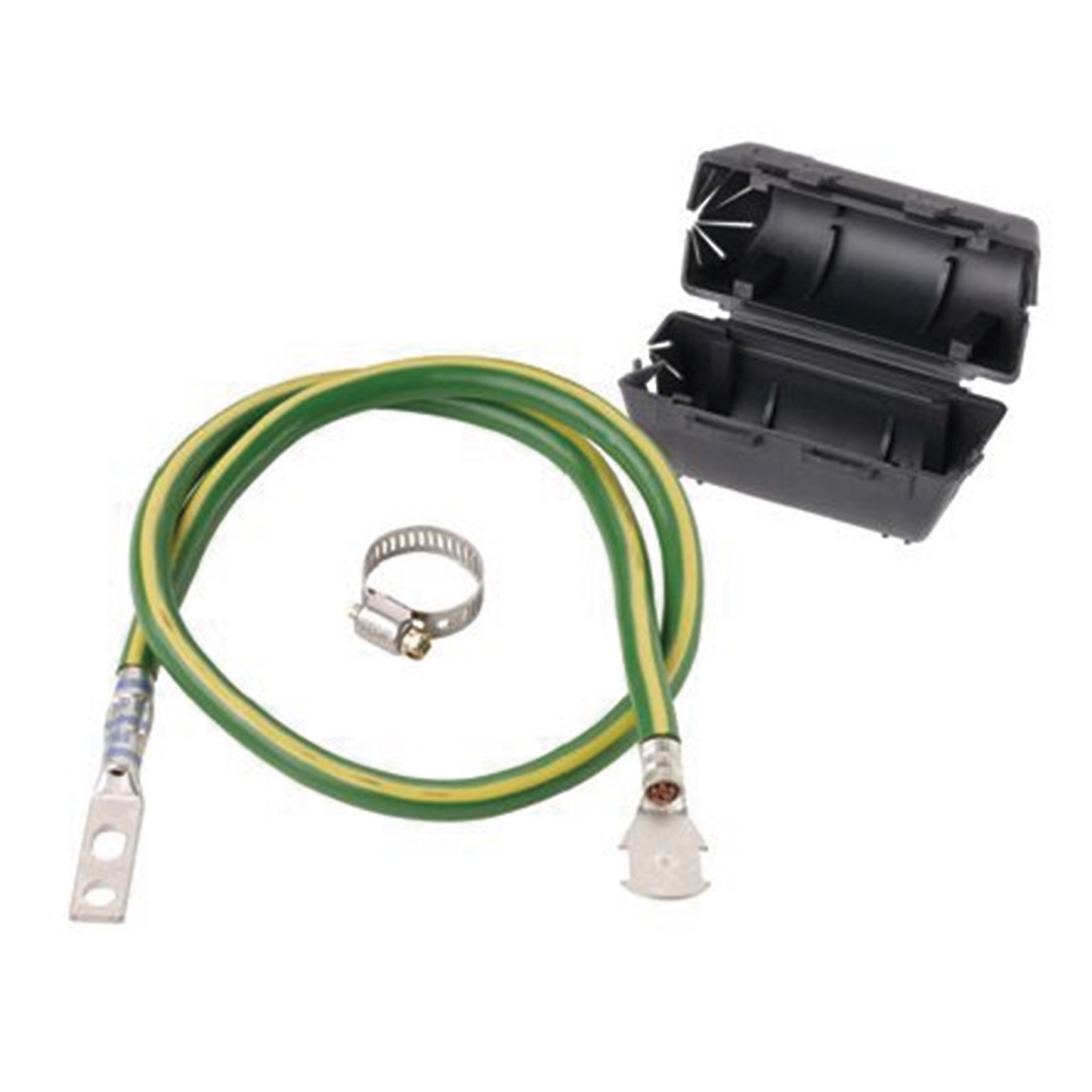 ACG24K - KIT de Tierra Física de Cable Blindado 6 AWG. Color Verde / Amarillo con Terminación en Extremos.