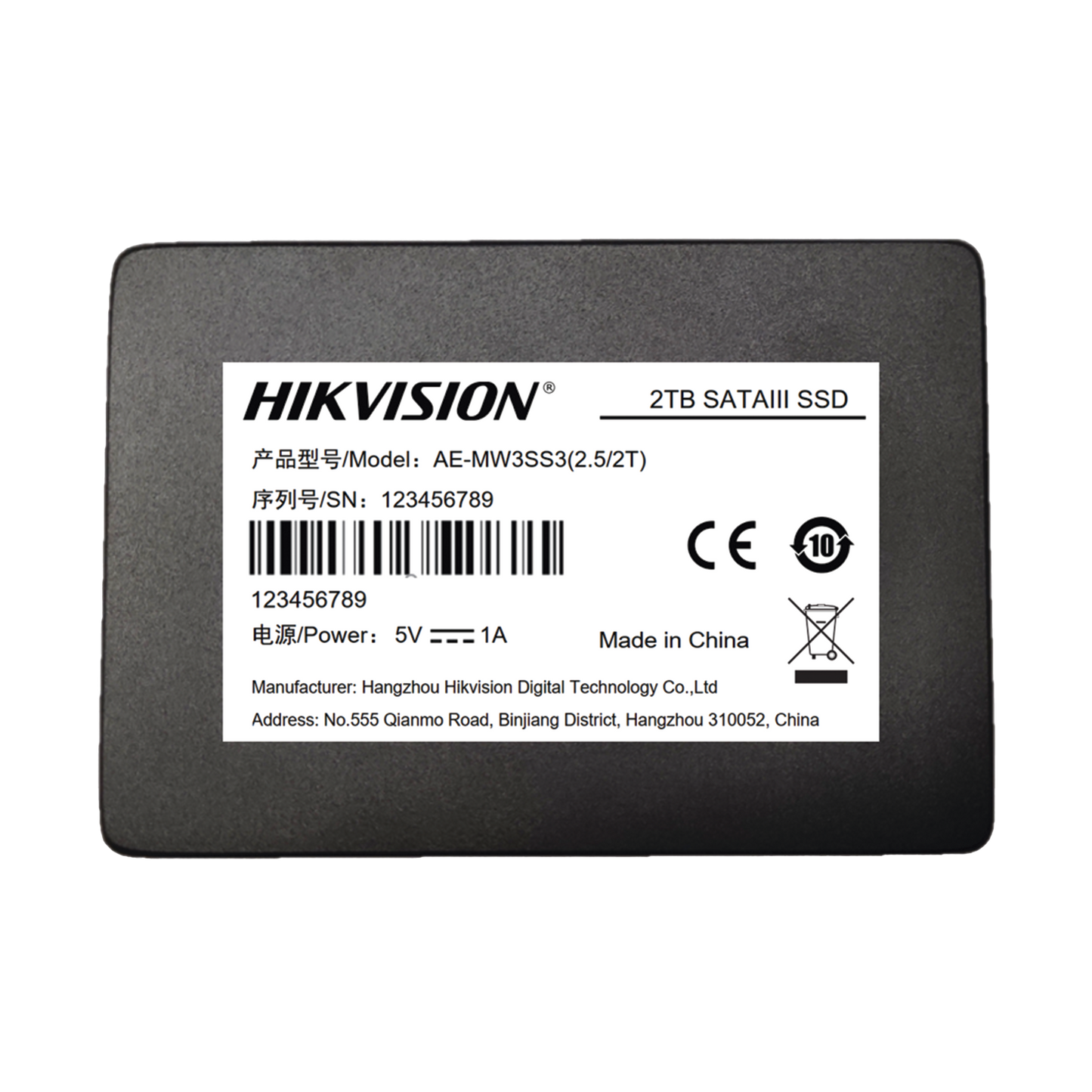 SSD PARA Videovigilancia Móvil / 2 TB / 2.5 / Alto Performance / Uso 24/7 / Resistente en Alta Temperaturas