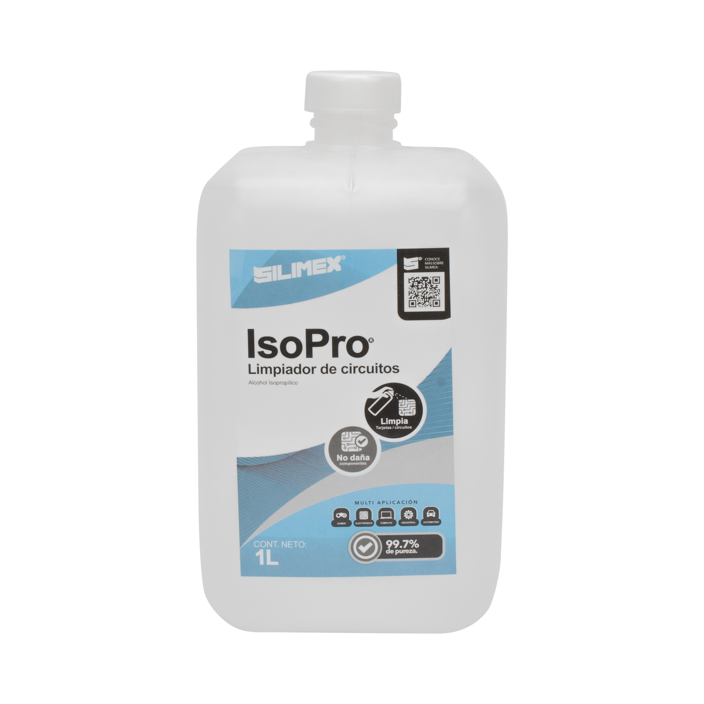 ALCOHOL - Alcohol Isopropilico para limpieza de equipos de vídeo, fibra óptica, cómputo, y equipo telefónico 1000 mL