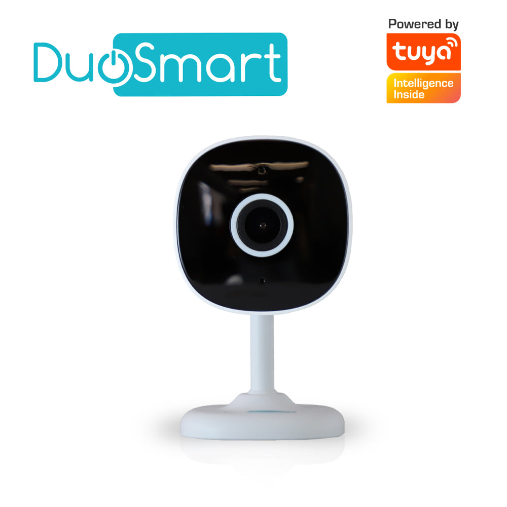 E11 CAMARA INTELIGENTE DUOSMART E11 WIFI 2.4 GHZ PARA INTERIOR DE FACIL COLOCACION CON AUDIO BIDIRECCIONAL FULL HD 3MP COMPATIBLE CON APP DUOSMART SOPORTA MEMORIA MICROSD DE HASTA 128 GB (NO INCLUIDA)