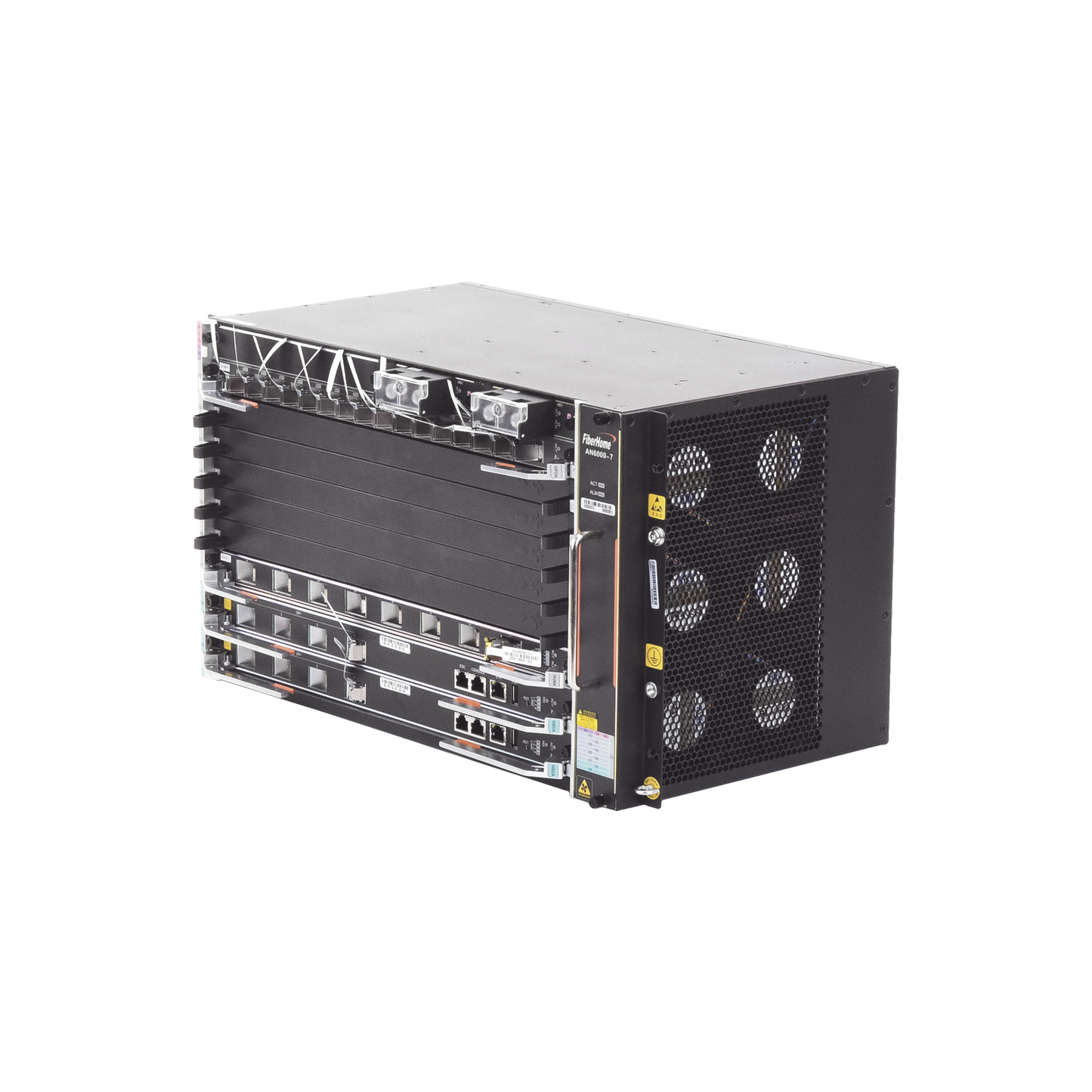 AN6000-7 OLT Carrier Class Modular GPON, 6 Ranuras de Servicio, Incluye 1 Tarjeta de Servicio 16 puertos GPON, crecimiento hasta 96 puertos GPON, 6 UR, Gestión por UNM2000, CLI, (Incluye Instalación de software UNM2000)