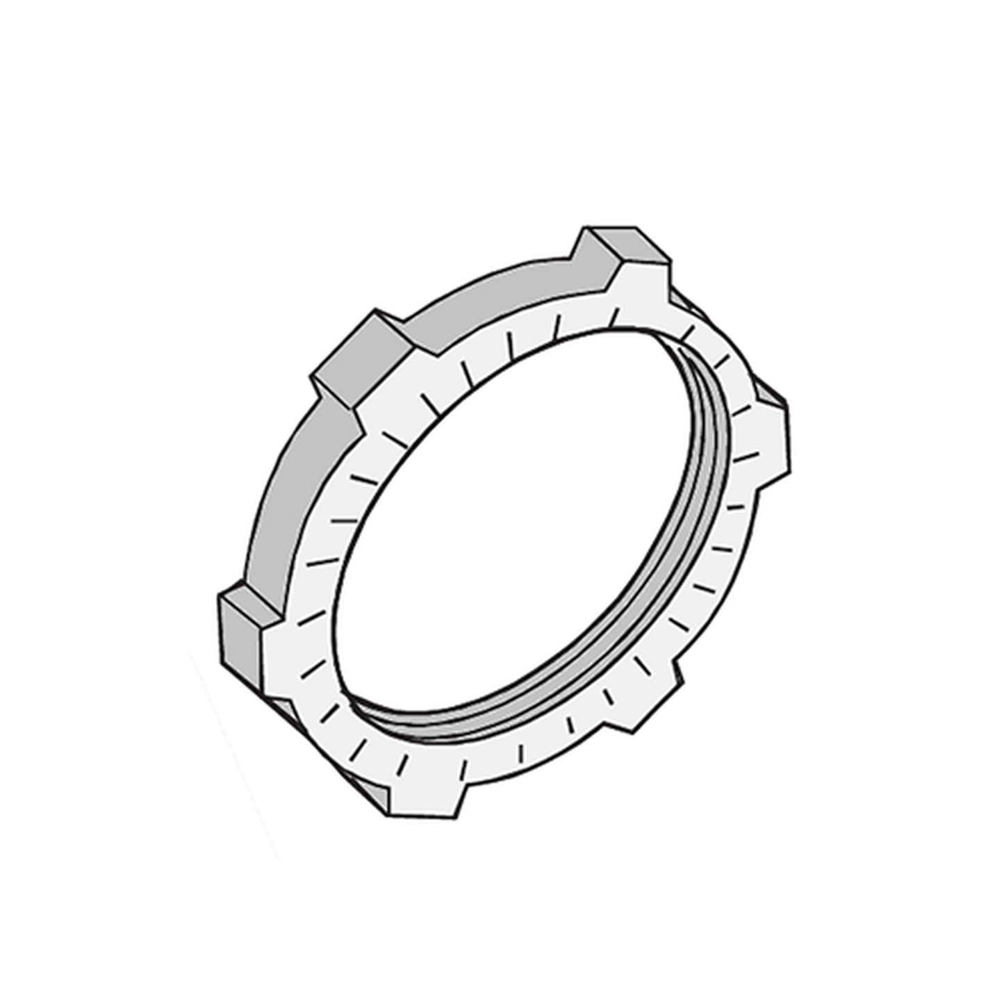 ANC-CT12 - Contratuerca Metálica Zamac de 1/2" (13 mm).