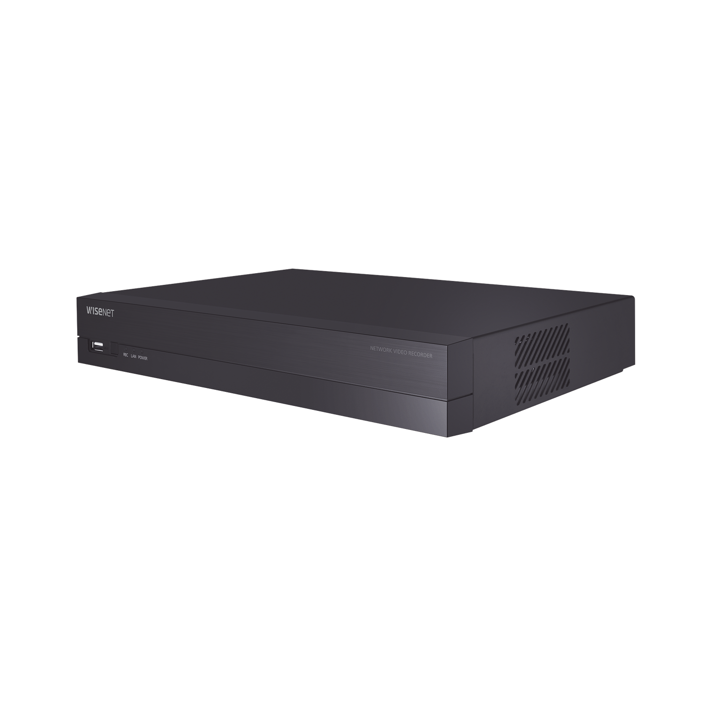 ARN-810S NVR 8 canales soporta hasta 8MP / H.265 / P2P Wisenet / 8 puertos PoE Plug and Play.