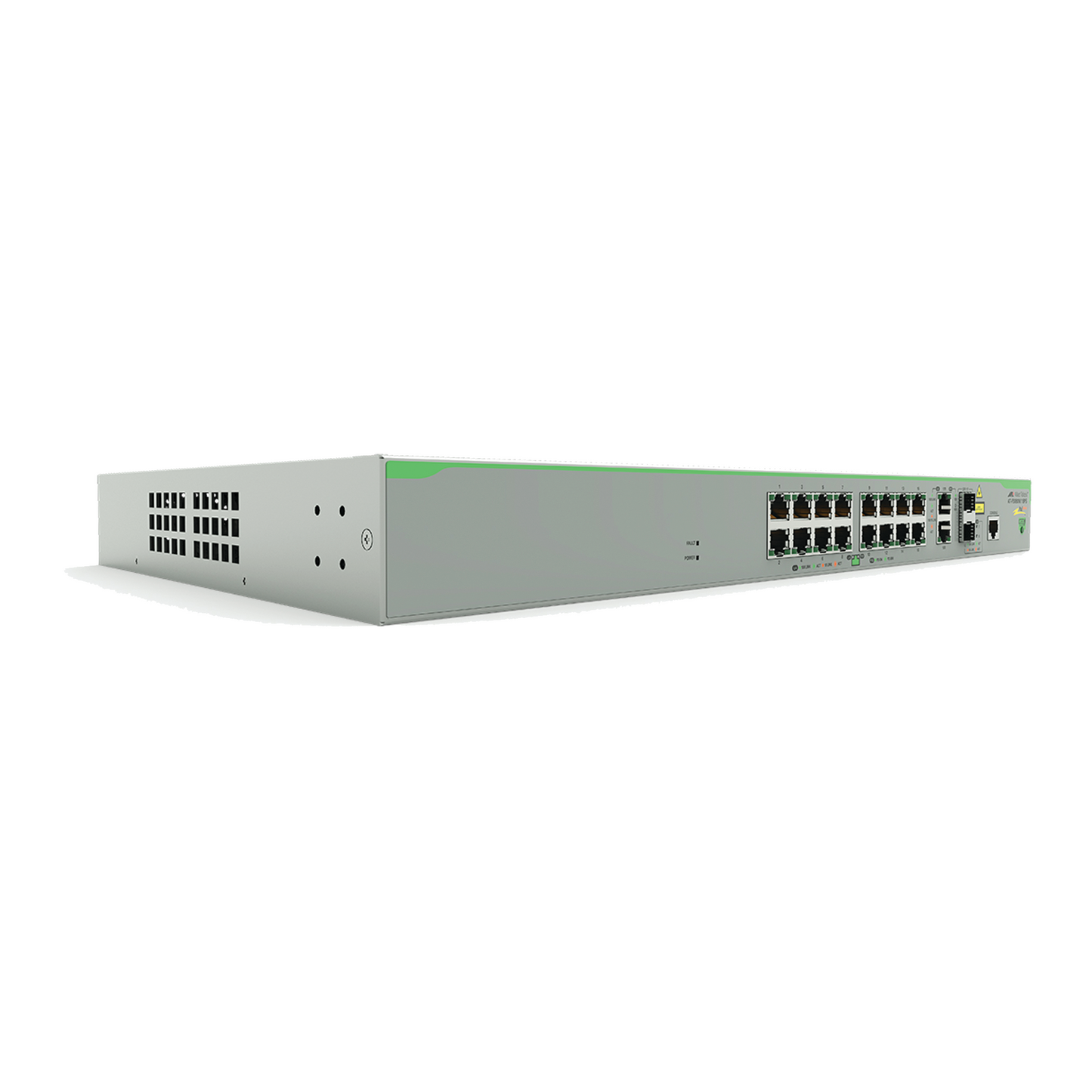 AT-FS980M-18PS-10 - Switch PoE+ Administrable CentreCOM FS980M, Capa 3 de 16 Puertos 10/100 Mbps + 2 puertos RJ45 Gigabit/SFP Combo, 250W