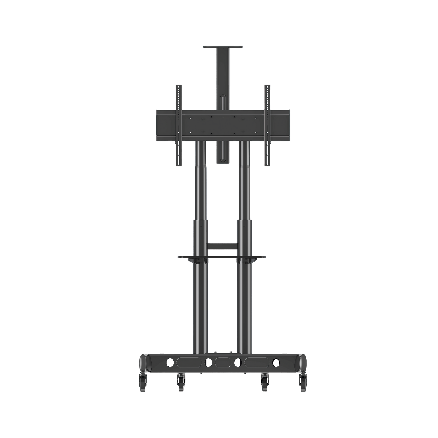 AVA1800-70-1PNB Soporte de Pantalla con Ruedas / Compatible con Monitores de 43a 90 / Base para Colocar Accesorios Adicionales / Vesa 200*200 - 800*500/ Carga máxima: 90.9Kg (200Lbs)