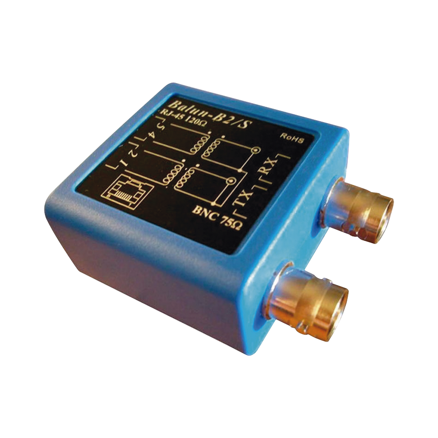 BALUN-E1 - Balun E1 -Adaptador BNC hembra 75 ohms a jack RJ45 120 ohms