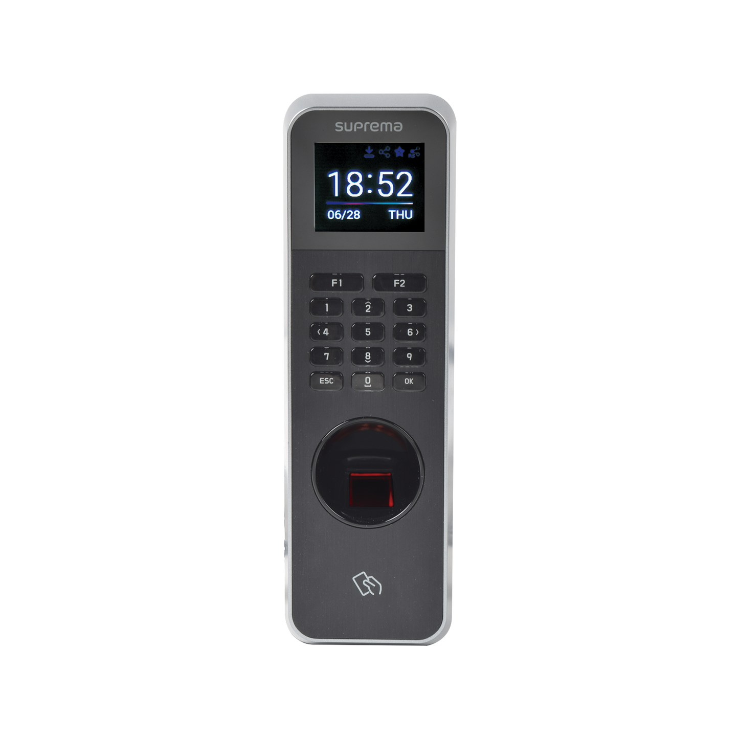 BLN2-OAB Lector de Huella IP67 Con Teclado y Lector de Tarjetas RFIDNFC y (125kHz EM, HID Prox &13.56Mhz MIFARE, MIFARE Plus, DESFire/EV1, FeliCa, iCLASS SE/SR),NFC y BLUETOOTH, Uso para Control de Acceso y Asistencia