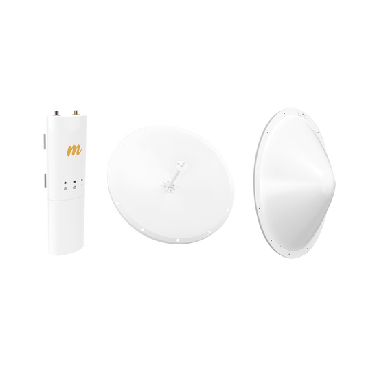 C5C-TXP-KIT Kit de radio C5C con Antena de 28dBi, Frecuencia (4.9-6.5 GHz), para hasta 20 km, Radomo, PoE y Jumpers Incluidos