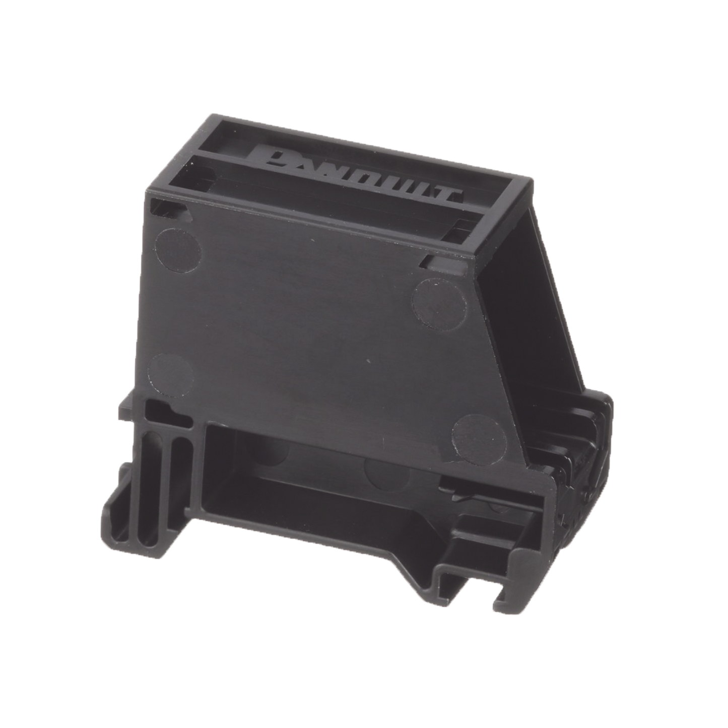 CADIN1BL-S - Adaptador de 1 Puerto, Para Conectores Tipo Mini-Com, Blindado, Montaje en Riel Din Est�ndar de 35 mm (1.38 Pulgadas), Color Negro