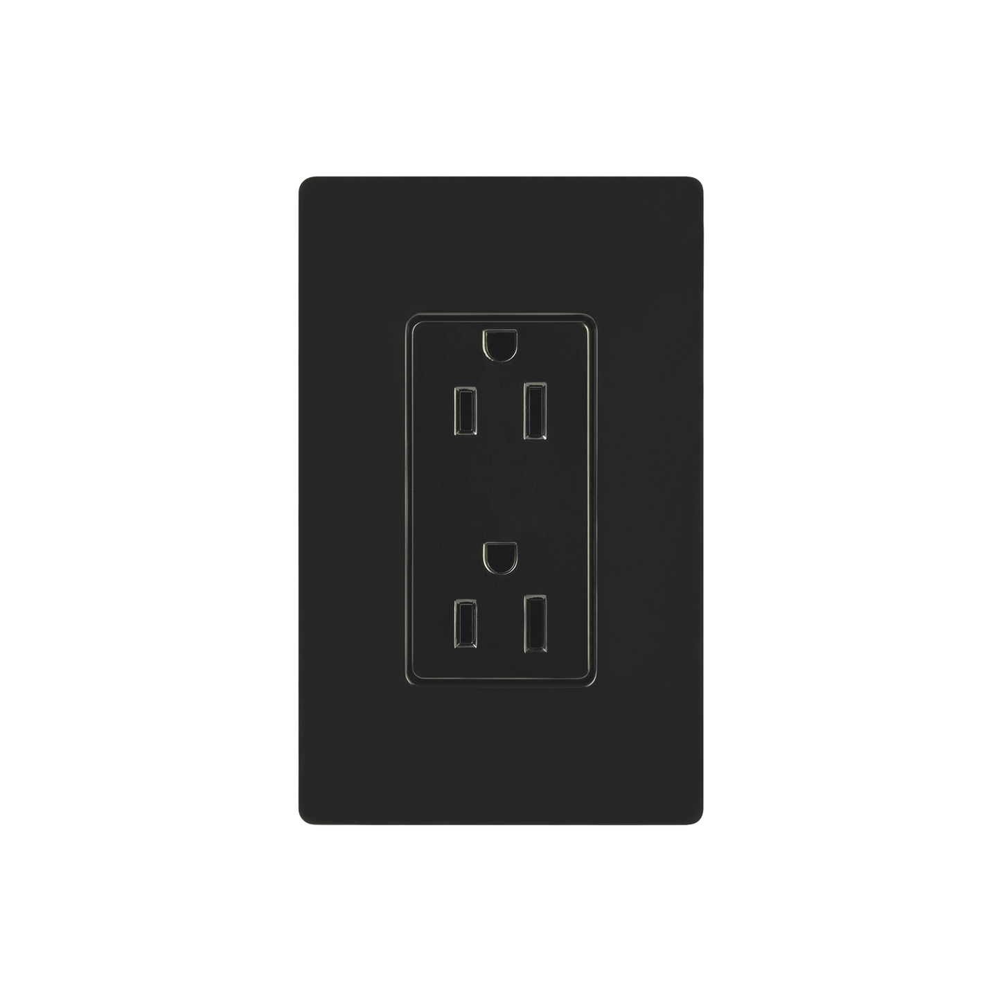 CAR15BLS - Tomacorriente, receptaculo convencional 120V, 15A, color negro.