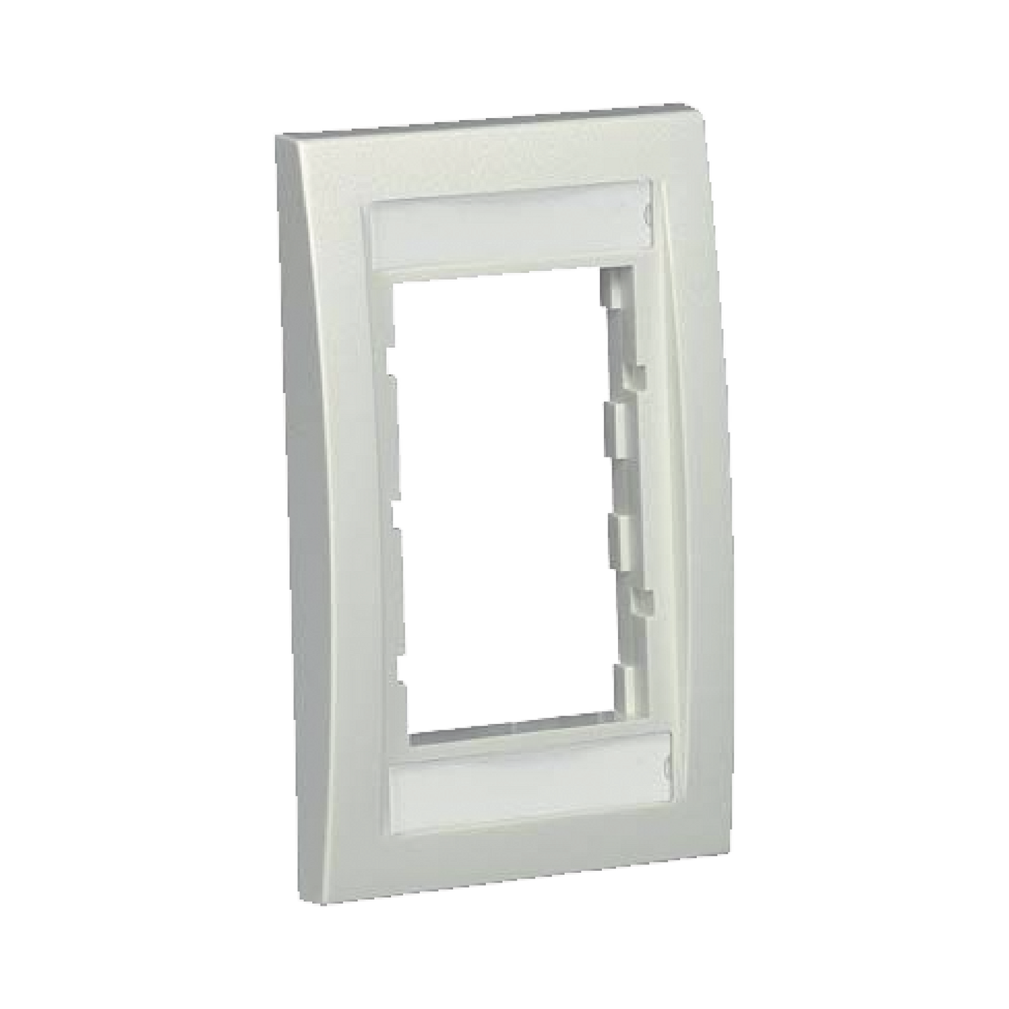 CBEIWY - Marco de Placa Frontal Ejecutiva, Para Dos Insertos de 1/2 o Tres Insertos de 1/3, Color Blanco Mate