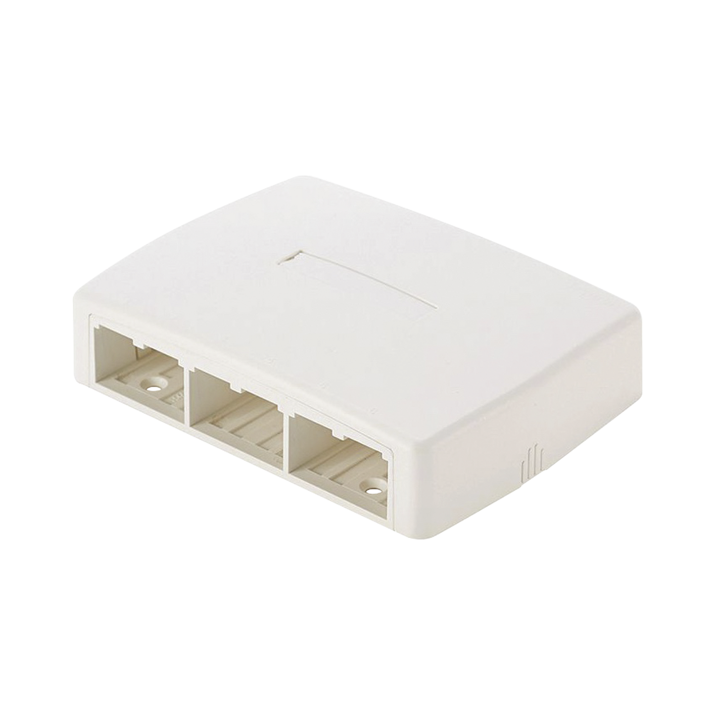 CBXQ6IW-A - Caja de Montaje en Superficie, Para 6 Módulos Mini-Com, Color Blanco Mate