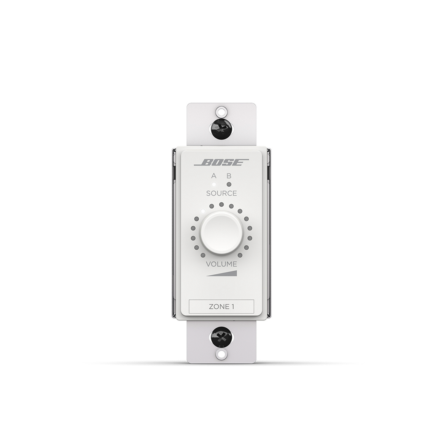 CC2-DW - Control de volumen Digital | Selector de Fuente de Audio (A/B) | ControlCenter | Blanco