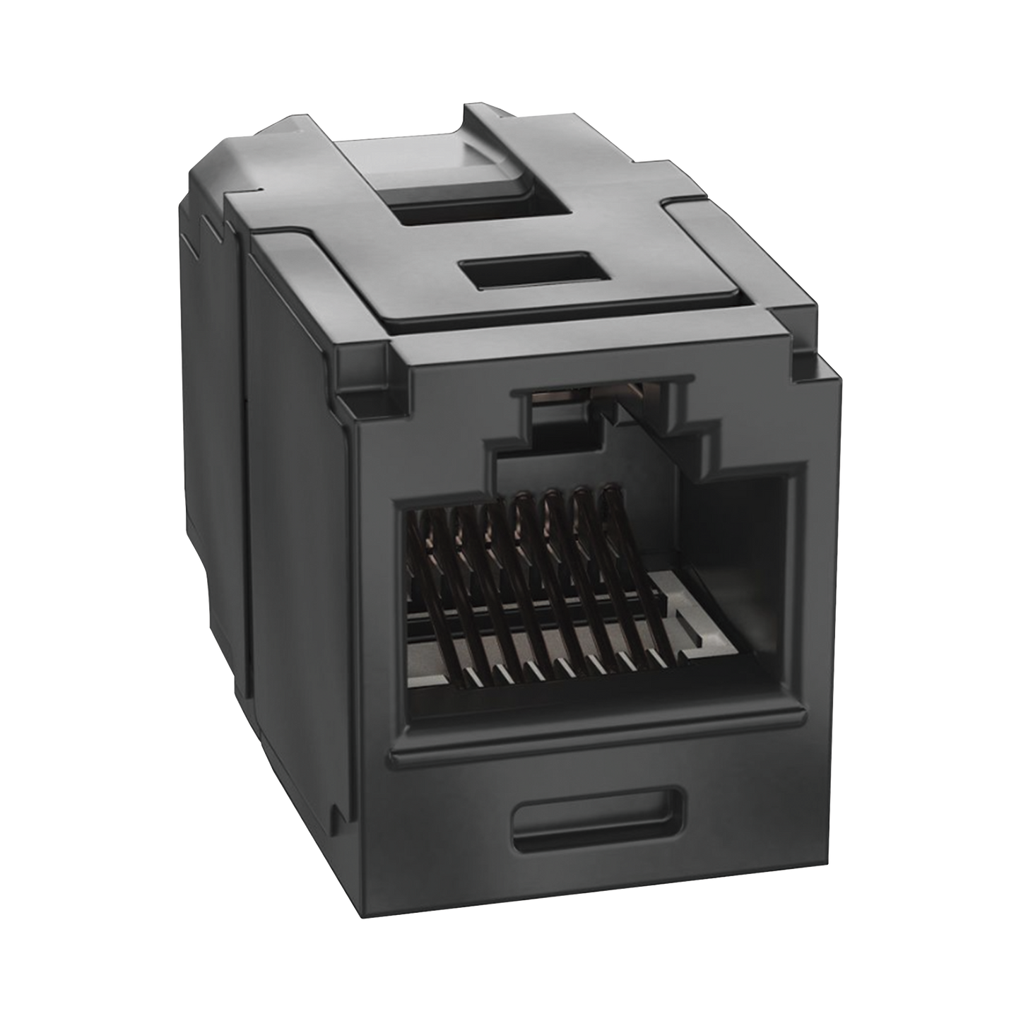 CC6X88BL Módulo Acoplador RJ45 a RJ45, Mini-Com, Categoría 6A, Color Negro