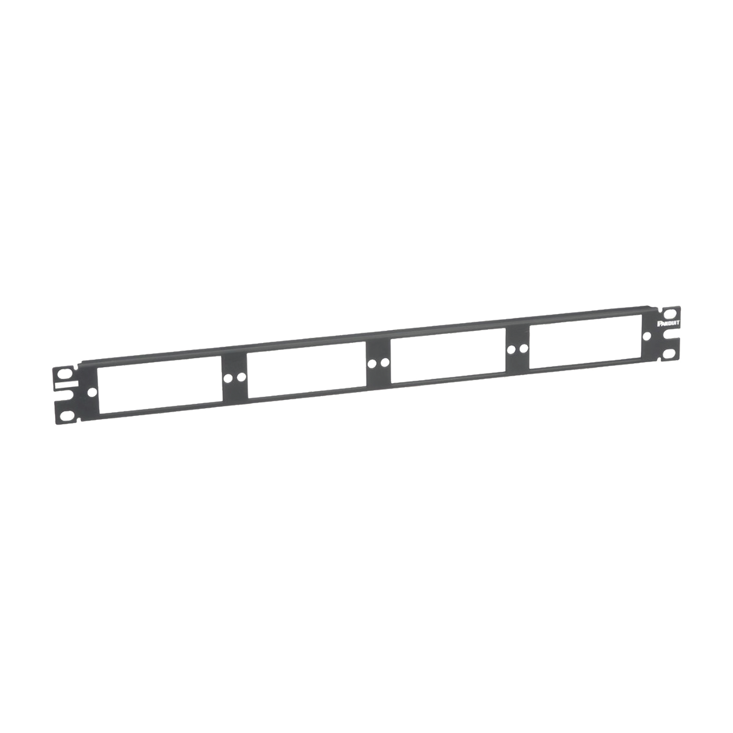 CFAPPBL1 - Patch Panel de Fibra �ptica, Para 4 Placas Acopladoras FAP o FMP, Color Negro, 1UR