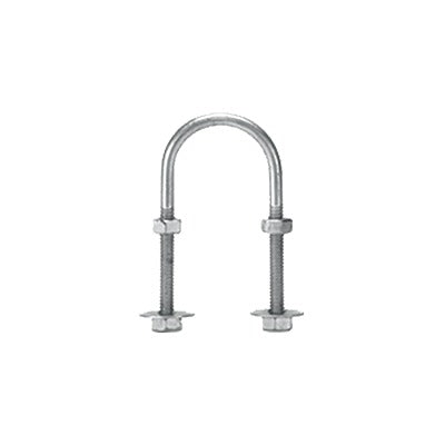 CH-ABR-U-12 - Abrazadera tipo U de 1/2", con acabado Electro Zinc, no incluye tuercas y arandelas