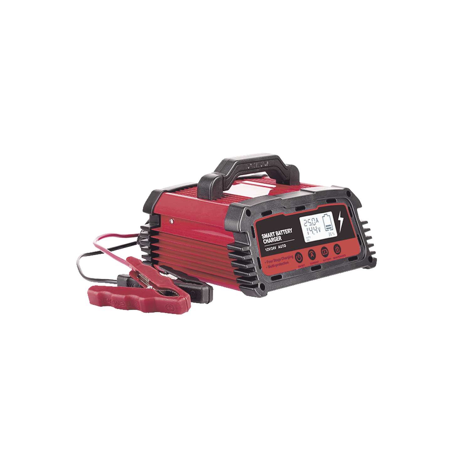 CHR-250 - Cargador de Baterías / 12 o 24 Vcc / hasta 250 Ah / 25 A / Display LCD