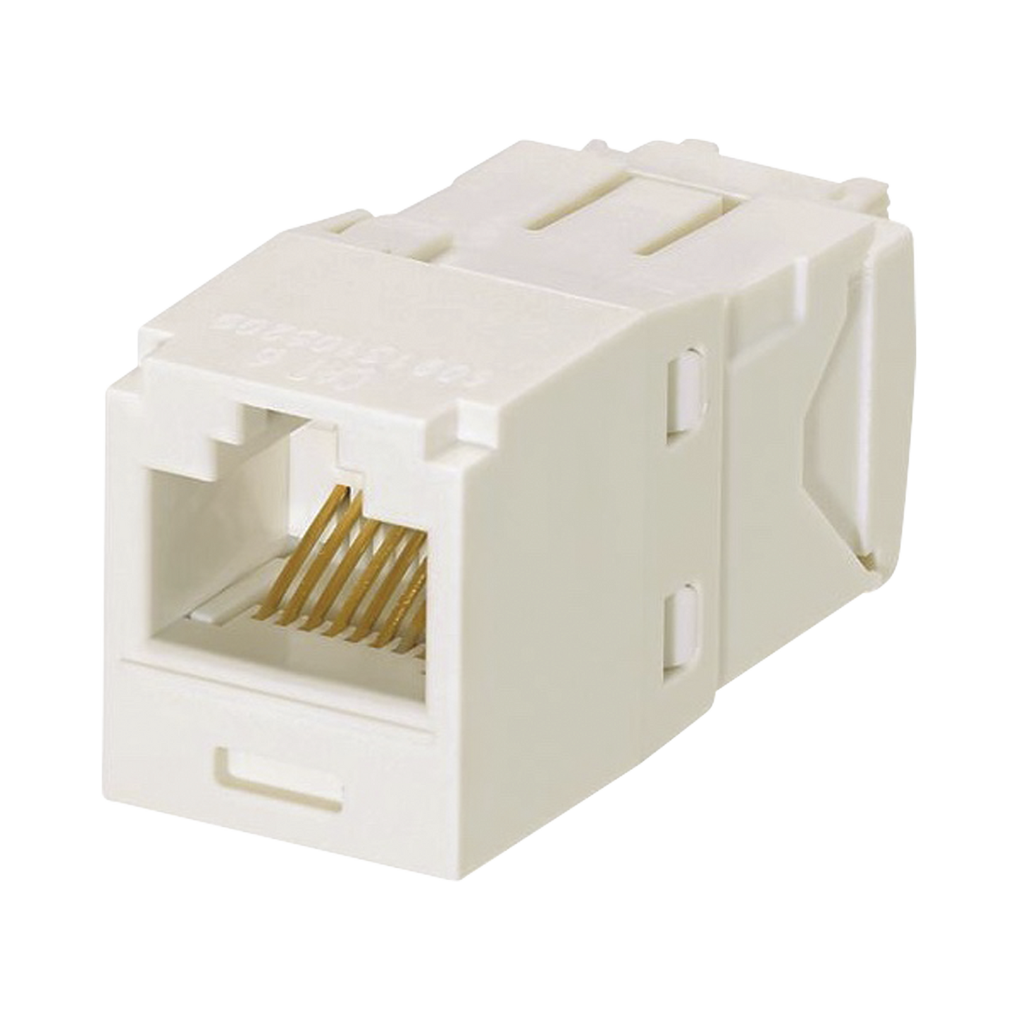 CJ6X88TGIW - Conector Jack RJ45 Estilo TG, Mini-Com, Categor�a 6A, de 8 Posiciones y 8 Cables, Color Blanco Mate
