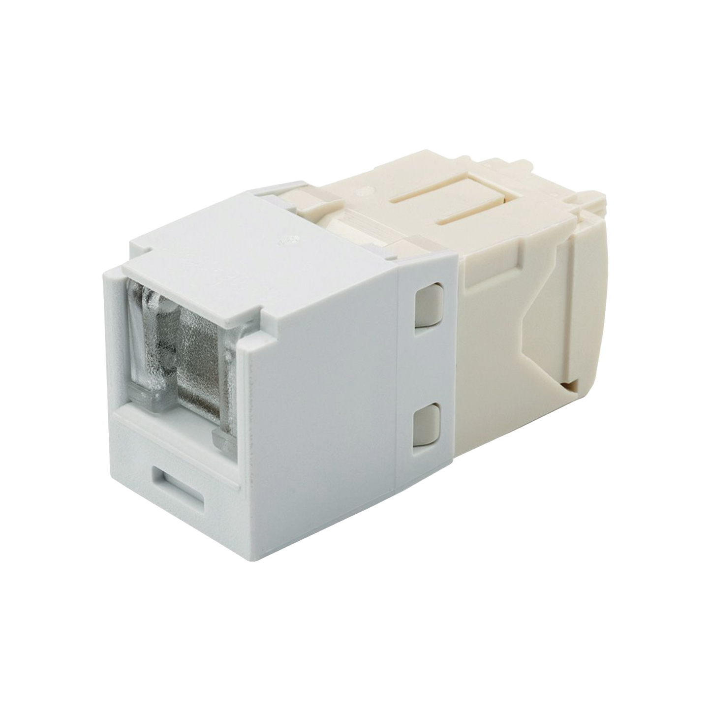 CJH688TGWH - Conector Jack RJ45 Estilo TG con Ventana, Mini-Com, Categor�a 6, de 8 Posiciones y 8 Cables, Color Blanco