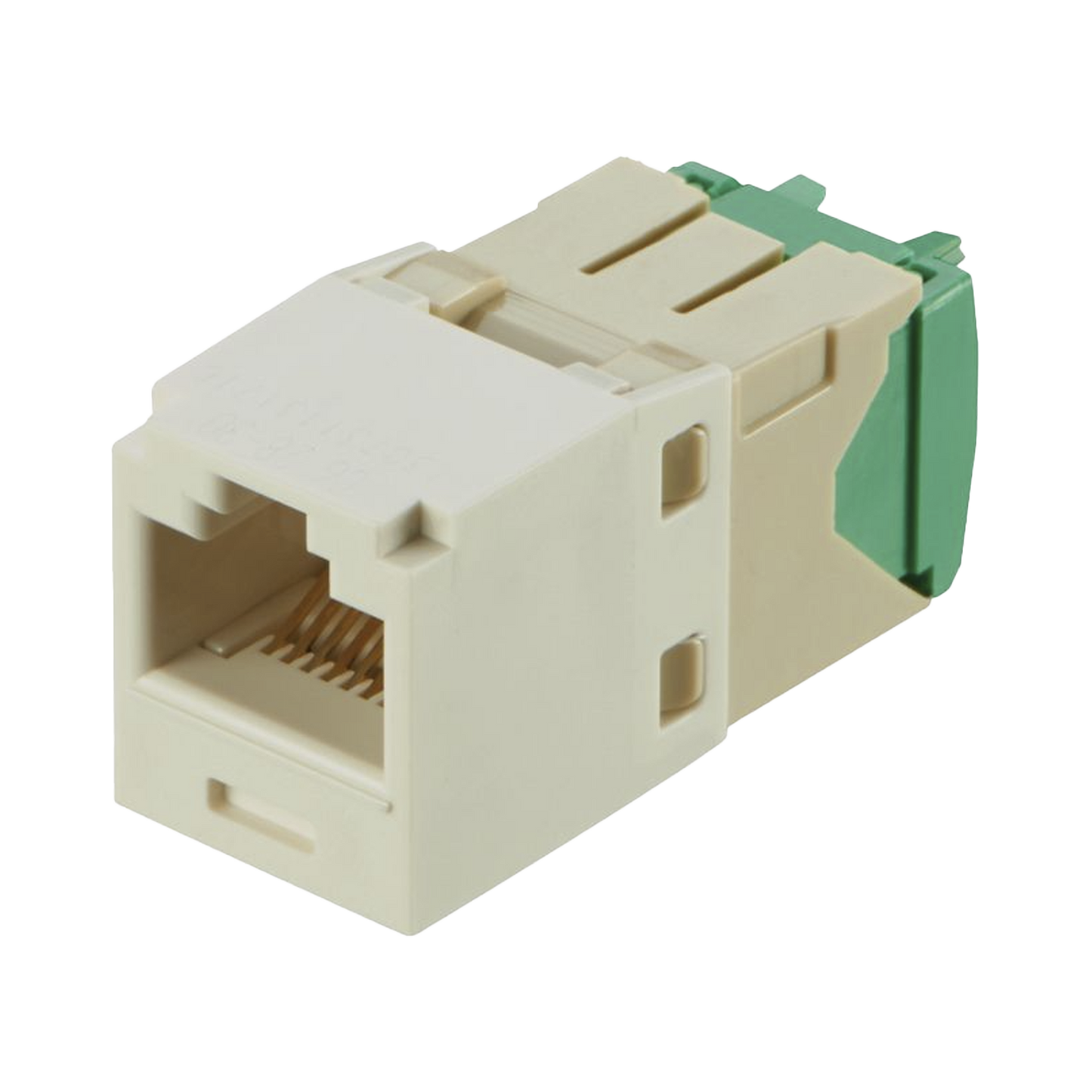 CJT688TGWH - Conector Jack RJ45 Estilo TG, Mini-Com, Categor�a 6, de 8 Posiciones y 8 Cables de Calibre 28/30 AWG, Color Blanco