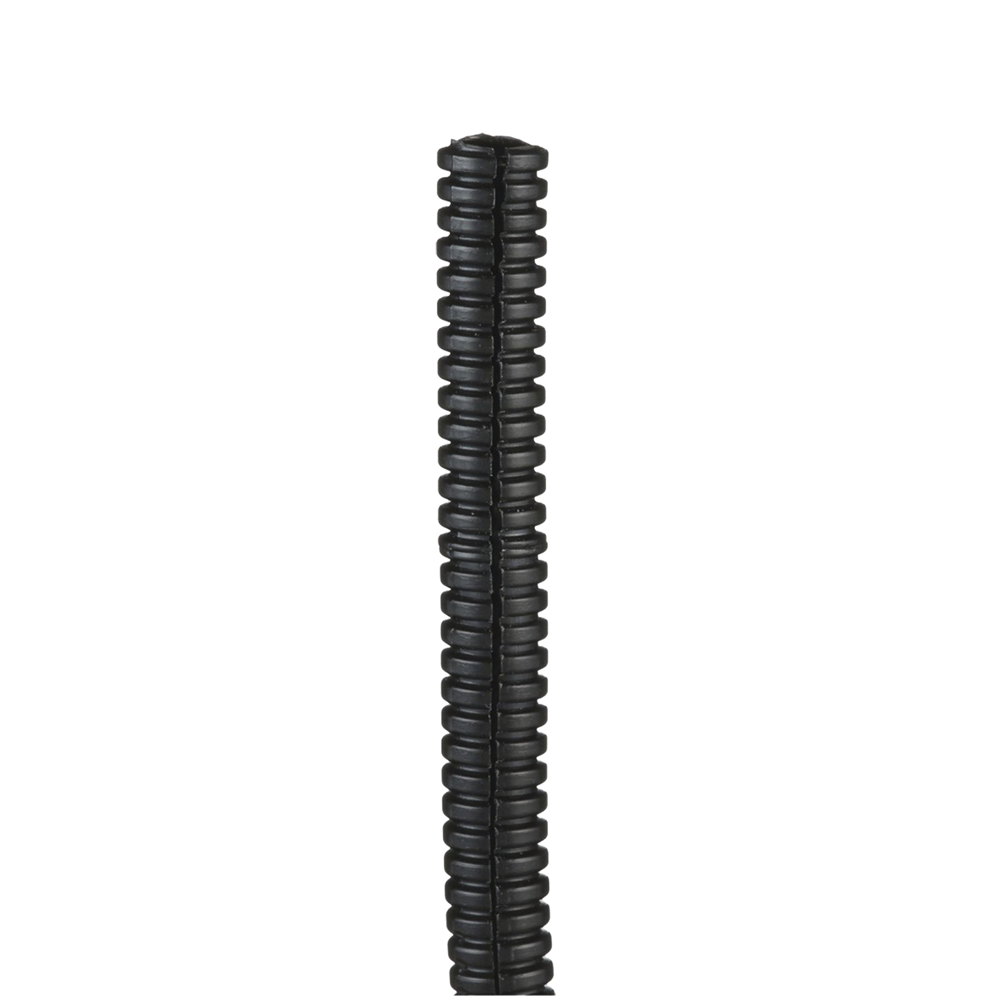 CLT25F-C20 - Tubo Corrugado Abierto para Protección de Cables, .25in (6.4 mm) de Diámetro, 30.5 m de Largo, Color Negro