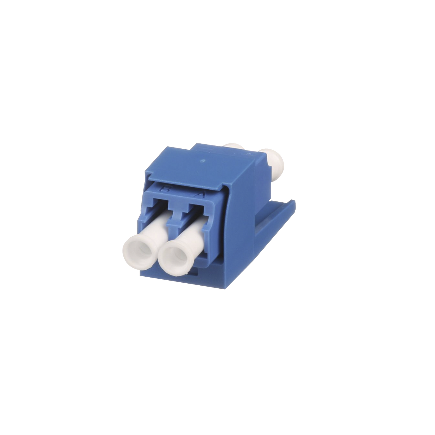 CMDSLCZBU Módulo Acoplador LC Duplex, para Fibra Óptica Monomodo OS1/OS2, Tipo Mini-Com, Color Azul
