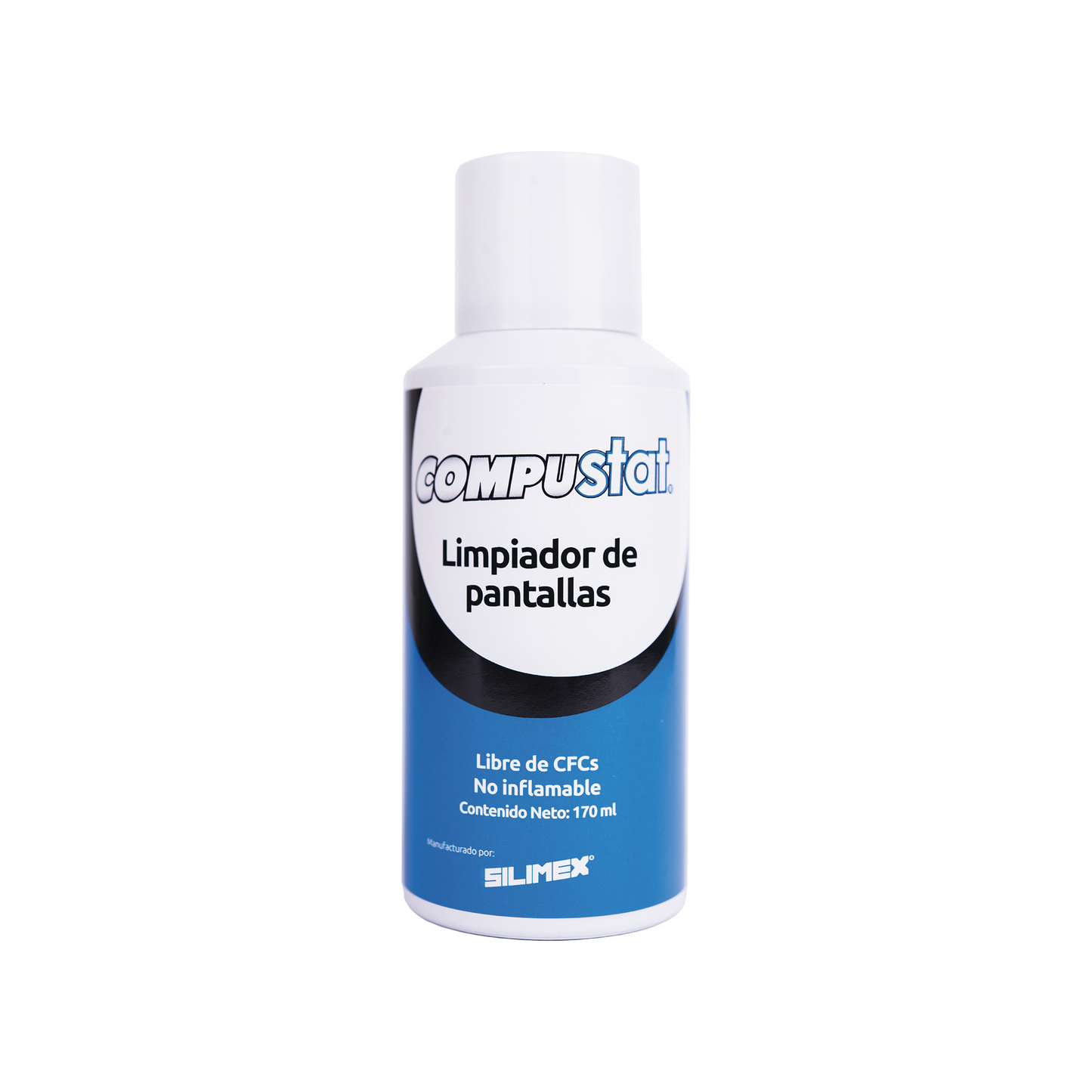 COMPUSTAT Limpiador de pantallas y cámaras, protector anti-estático en aerosol, con protección contra rayos UV, repelente de polvo, 170 ml