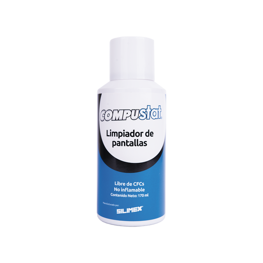 COMPUSTAT Limpiador de pantallas y cámaras, protector anti-estático en aerosol,  con protección contra rayos UV, repelente de polvo, 170 ml