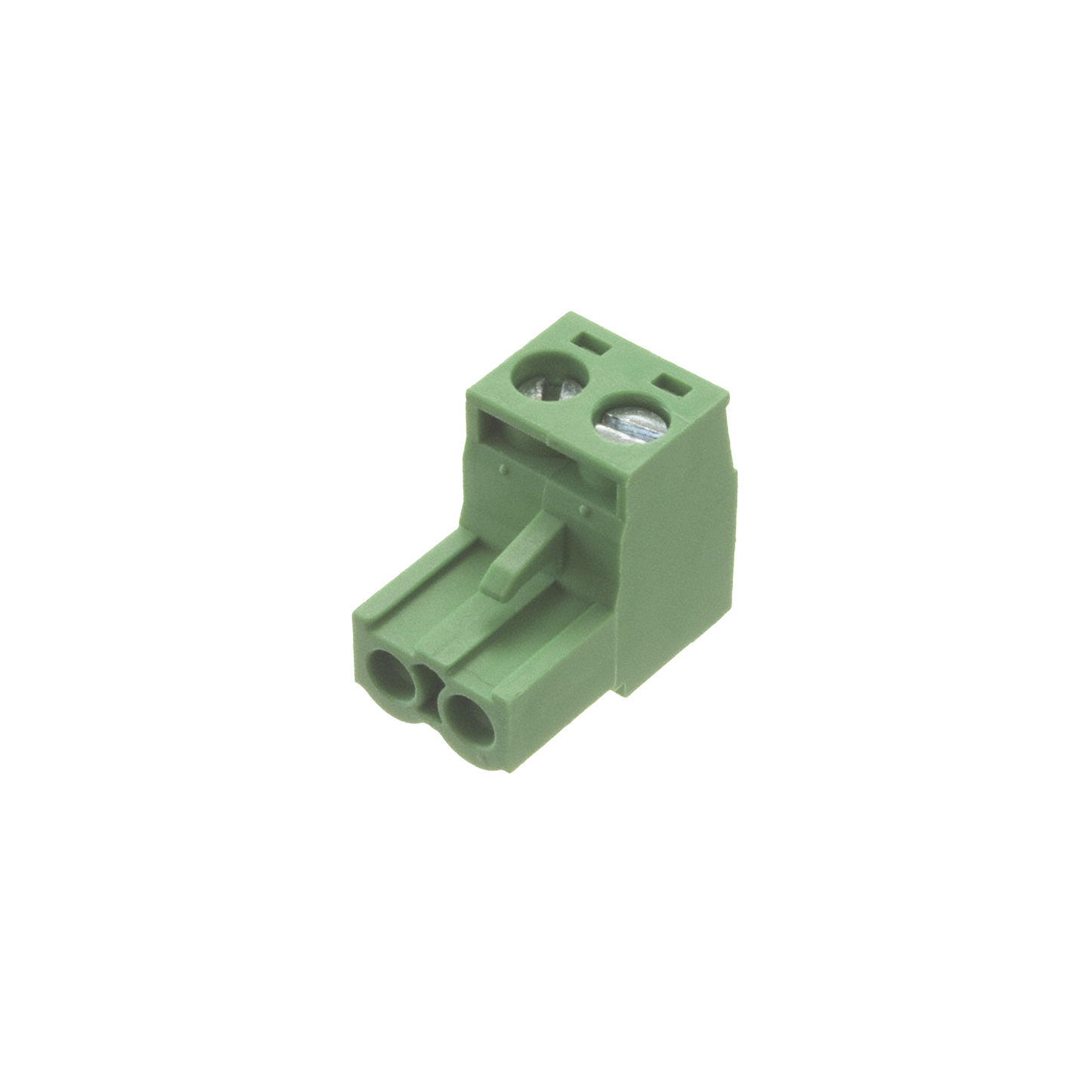 CON-FT01 - Conector terminal de alimentación de 2 pines en color verde (EPO)