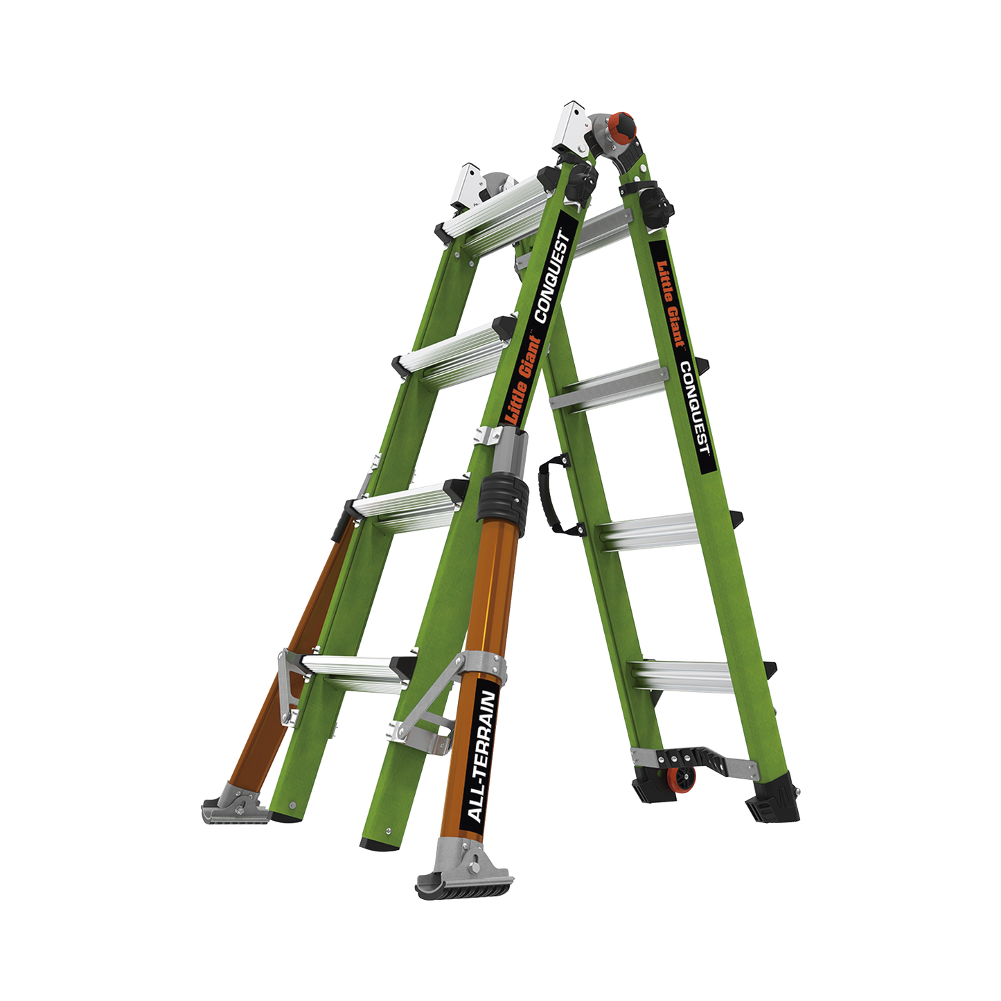 CONQUEST2.0 Escalera Multi-Posiciones de 6.7 m (22) para Suelos Inclinados o con Desniveles.