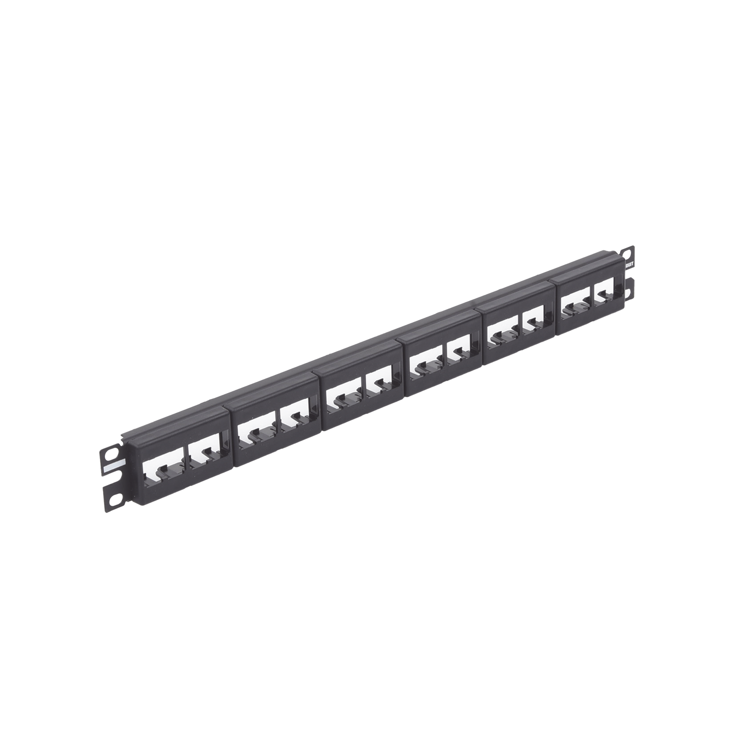 CPP24WBLY - Panel de Parcheo Modular Mini-Com (Sin Conectores), Plano, Sin Blindaje, de 24 Puertos, 1UR