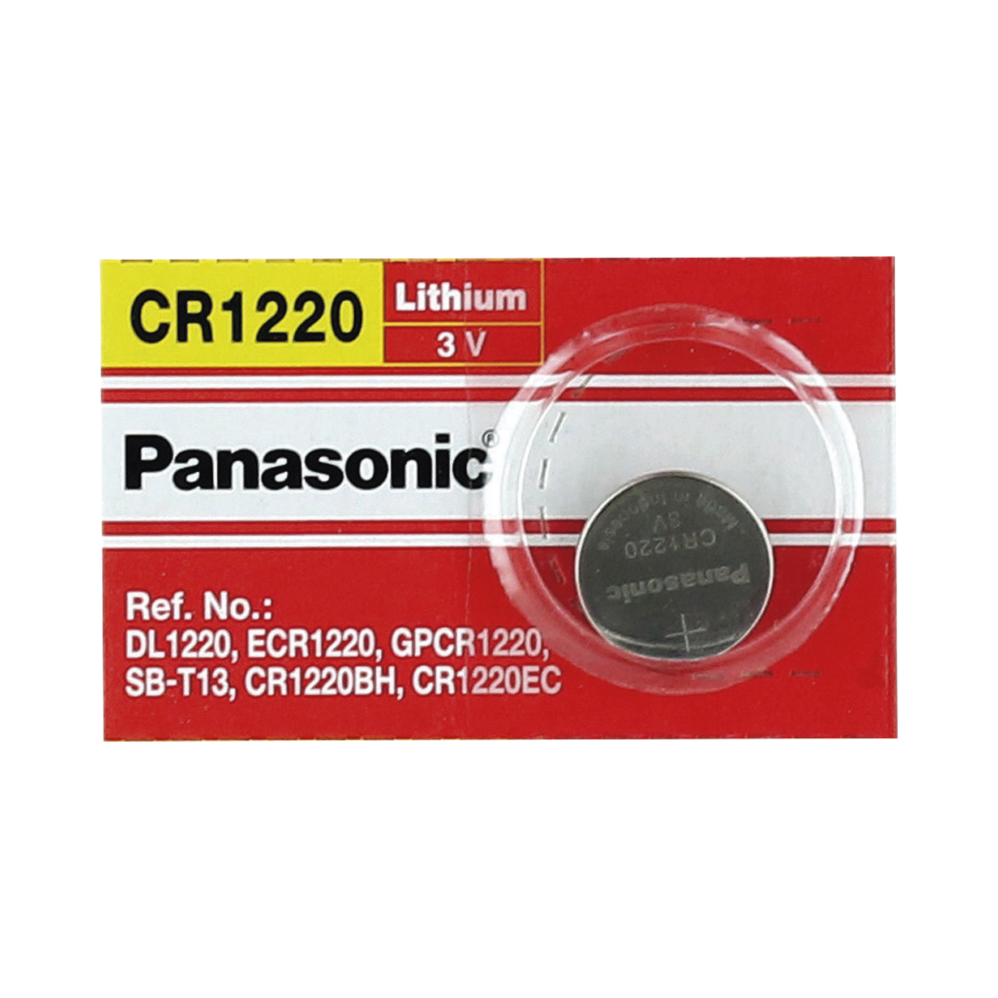 CR1220 - Batería de Litio tipo Moneda 3V @ 35mAh / Recomendado para DVR´s epcom y HIKVISION (No Recargable)