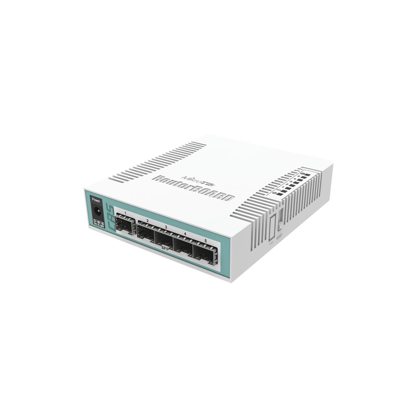CRS106-1C-5S - Cloud Core Switch de 6 Puertos SFP, 1 Puerto Combo TP/SFP