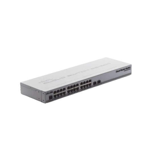 CRS326-24G-2S+RM Switch Sistema Operativo Dual 24 Puertos Gigabit Ethernet y 2 Puertos SFP+