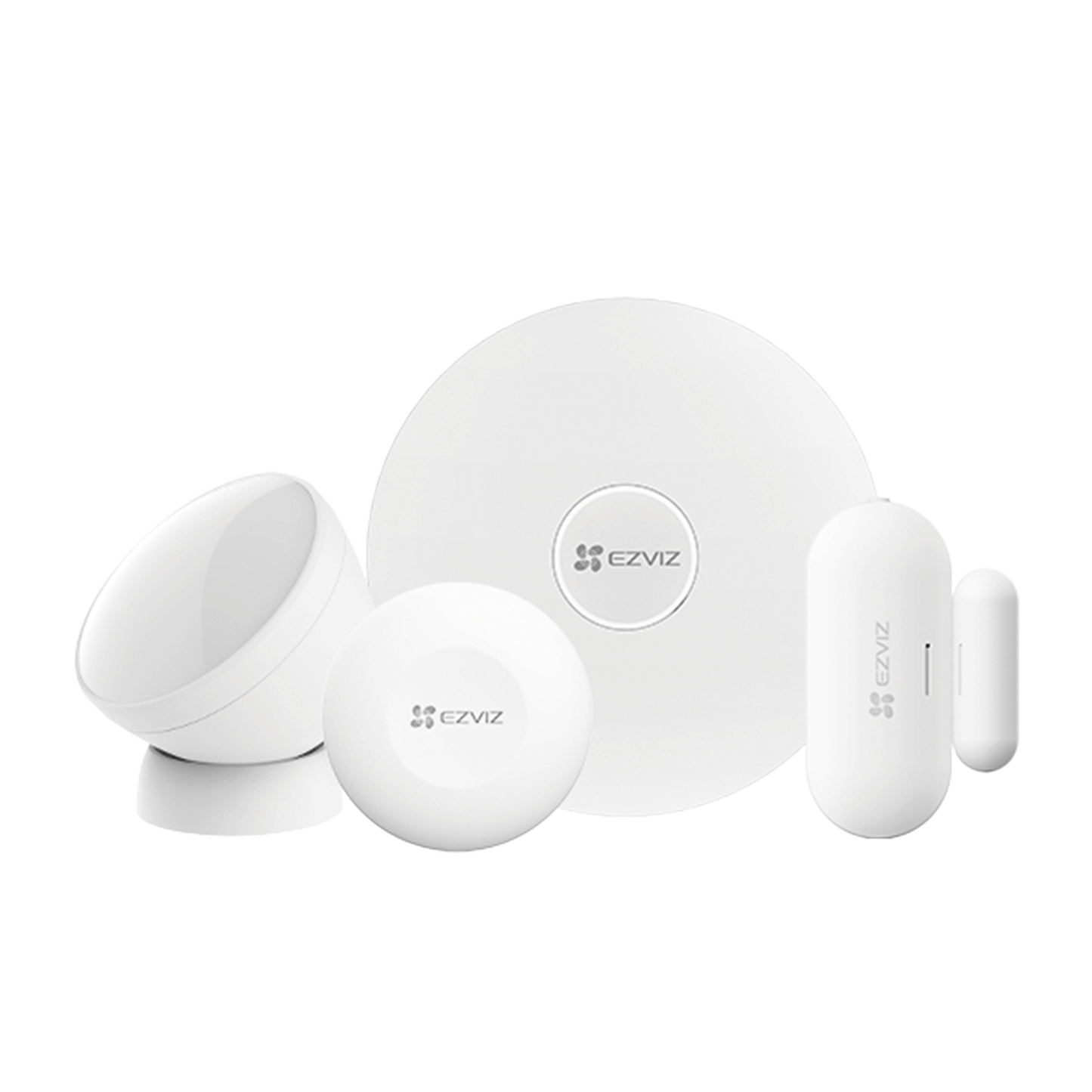 CS-B1 Kit de Alarma Inalambrico / Incluye: 1 Hub, 1 Sensor PIR, 1 Contacto Magnético y 1 Smart Boton / Configuración y Visualización por App Móvil EZVIZ / Protocolo Zigbee