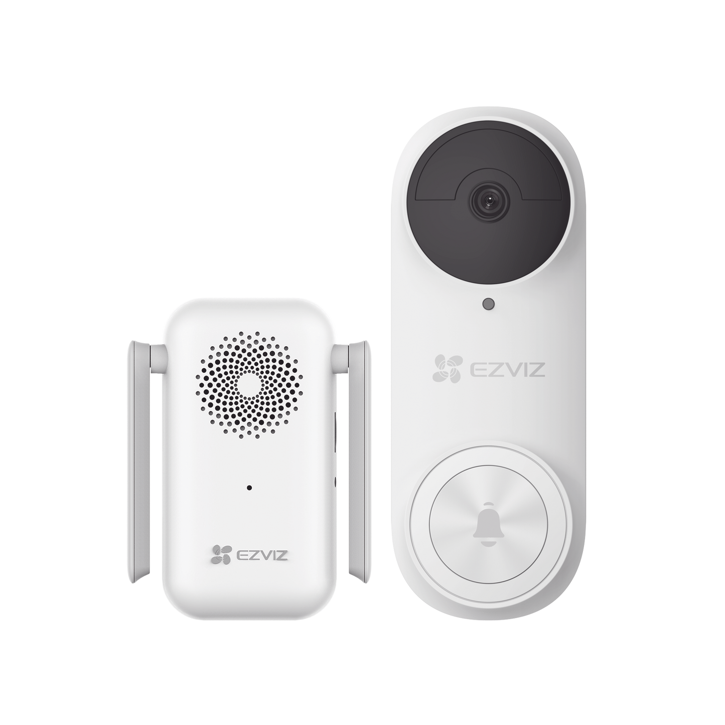 CS-DB2KIT Timbre con Cámara Wi-Fi (Doorbell) de Batería Recargable / Libre de Cables / Uso Exterior Con Protección (IP65) / Cámara 3 Megapíxel / Llamada a la App / Incluye Timbre Para Interior Con Timbres Seleccionables / Ranura