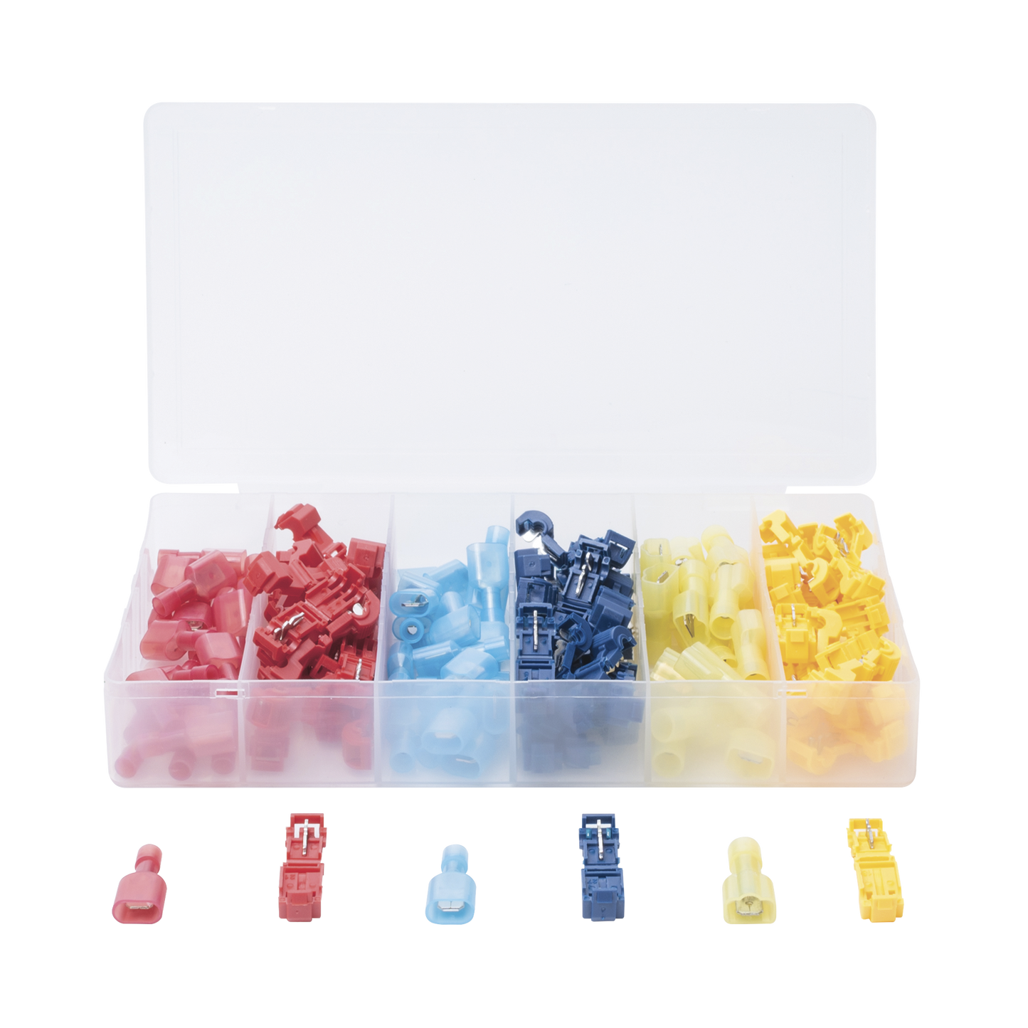 CT-T123 - Kit de 60 Conectores para Cableado Eléctrico Tipo T-TAP / Conectores tipo Unión