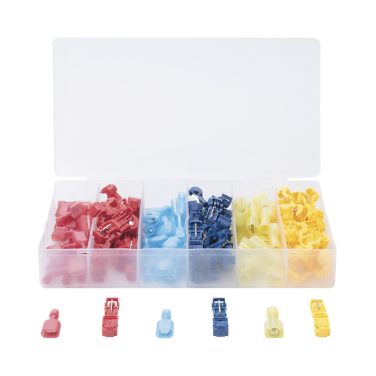 CT-T123 Kit de 60 Conectores para Cableado Eléctrico Tipo T-TAP / Conectores tipo Unión