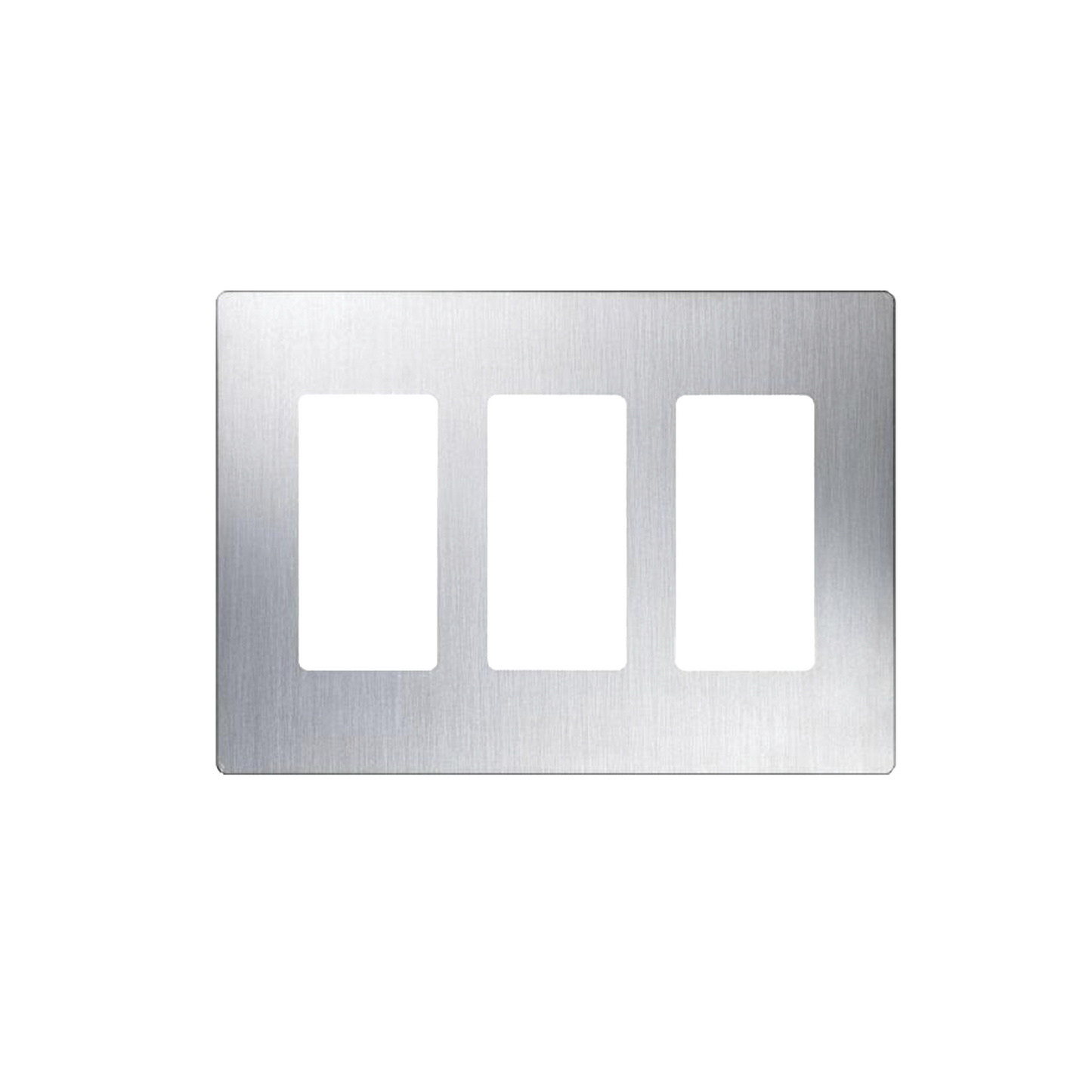 CW3SS - Tapa Color Metalico para interruptor o dimmer Lutron, 3 gang, limpio y moderno