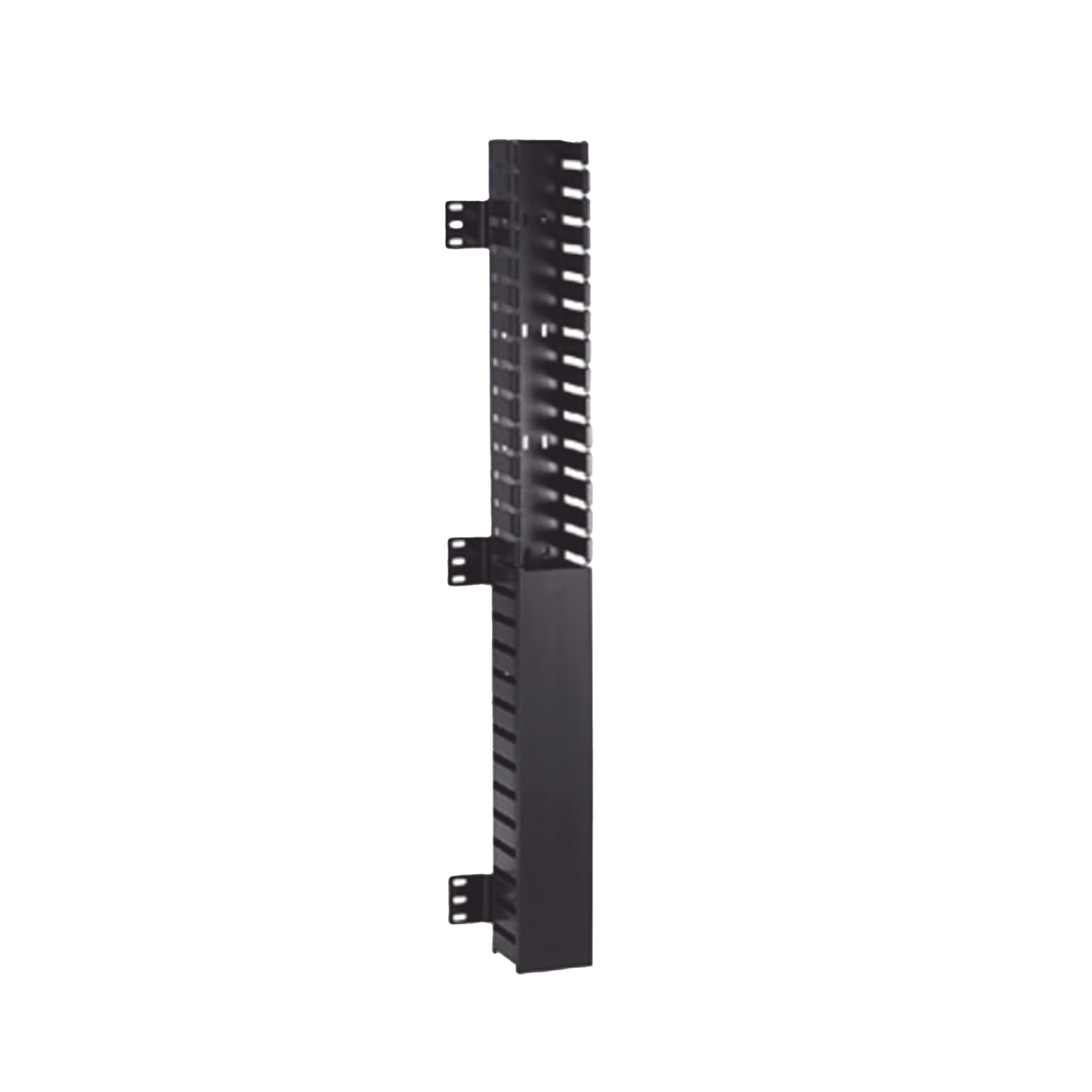 CWMPV2340 Organizador Vertical IN-Cabinet, Sencillo (Solo Frontal), Para Uso Con Gabinetes Panduit, Montaje Frontal en Riel de Rack, 40 UR, 2.25 in de Ancho, Color Negro