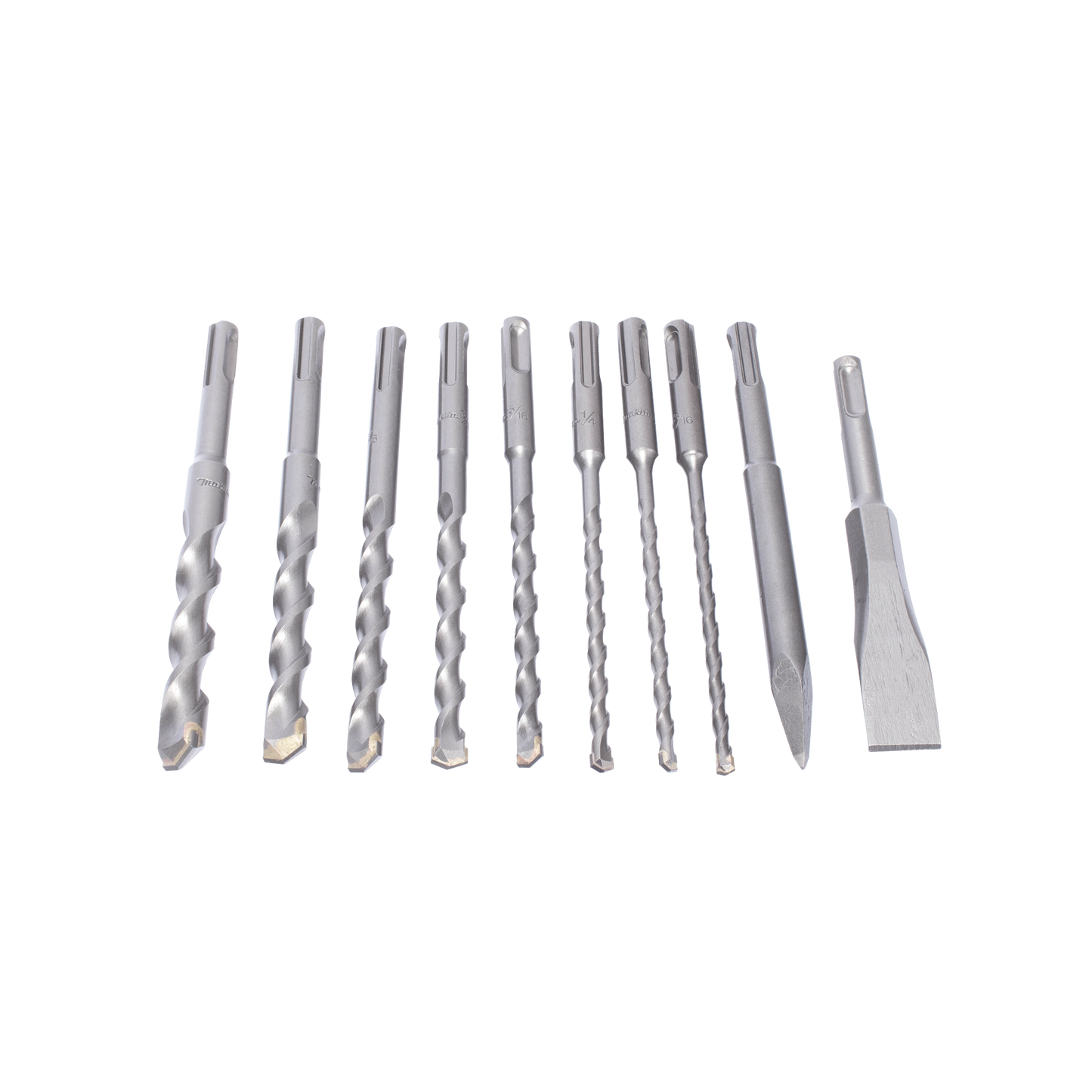 D-45820 - Juego con 10 piezas de brocas y cinceles SDS PLUS