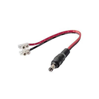 DC-CORD - Cable con Conector Macho (Pigtail) / Alimentación para Vcc con Puntas Libres / Polarizado / Largo 22 cm (8.66 Pulgadas) / Calibre 22AWG.