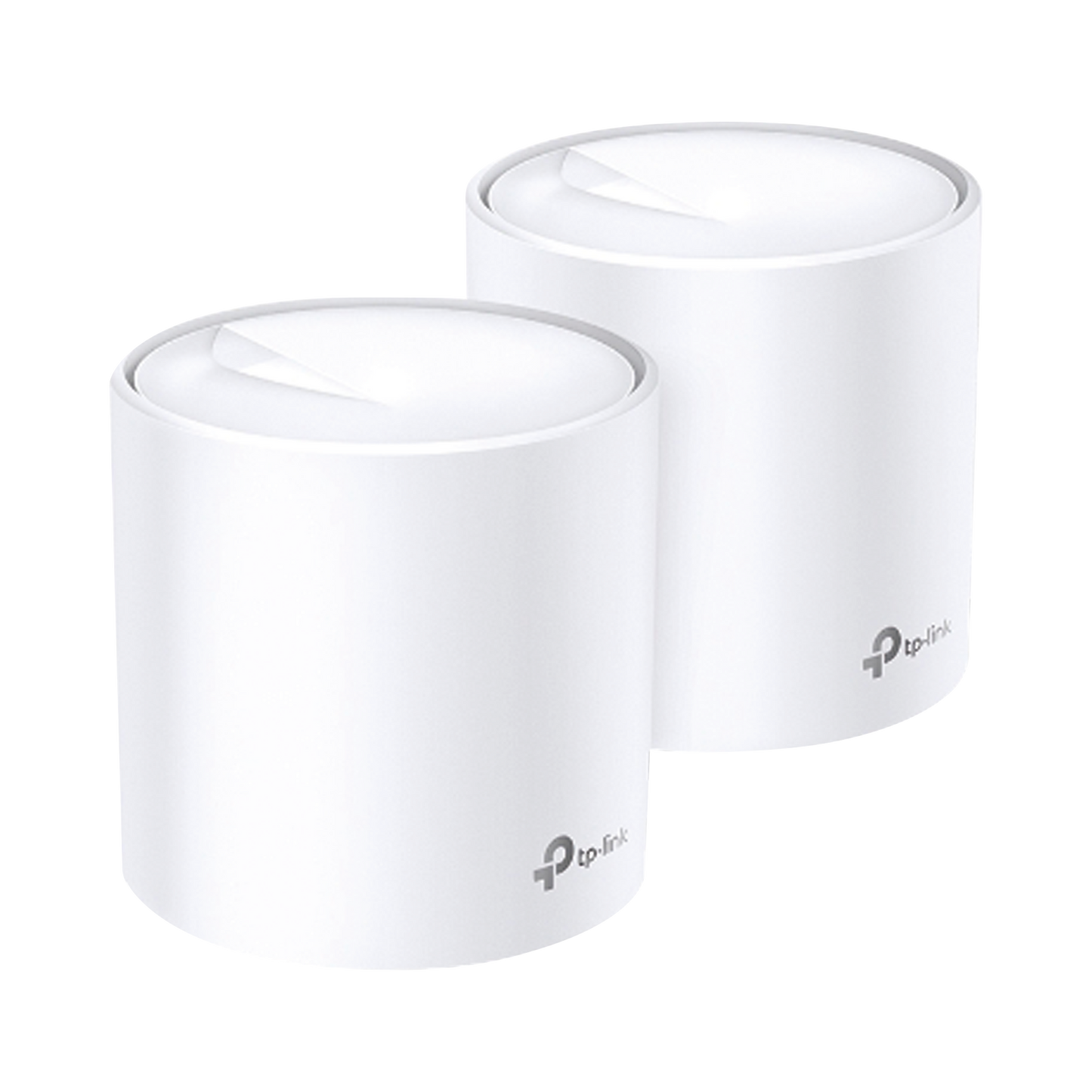 DECOX20-2PACK - Kit 2 Routers Inalámbricos MESH Interior para Hogar / Doble Banda Wi-Fi 6 AX1800 Mbps / 2 Puerto Gigabit WAN/LAN / 2 Antenas Internas / Administración Mediante la App Deco (iOS, Android) / Protección HomeShield