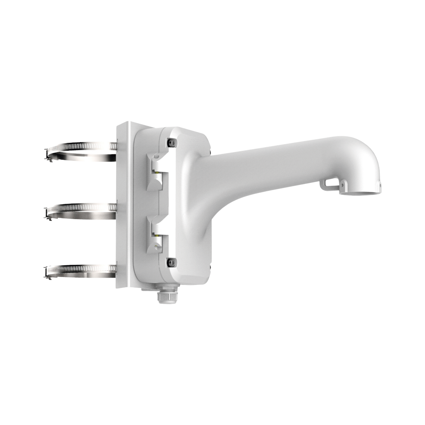 DS-1604ZJ-POLE - Montaje de Poste para Domos Hikvision / Color Blanco / Uso en Exterior