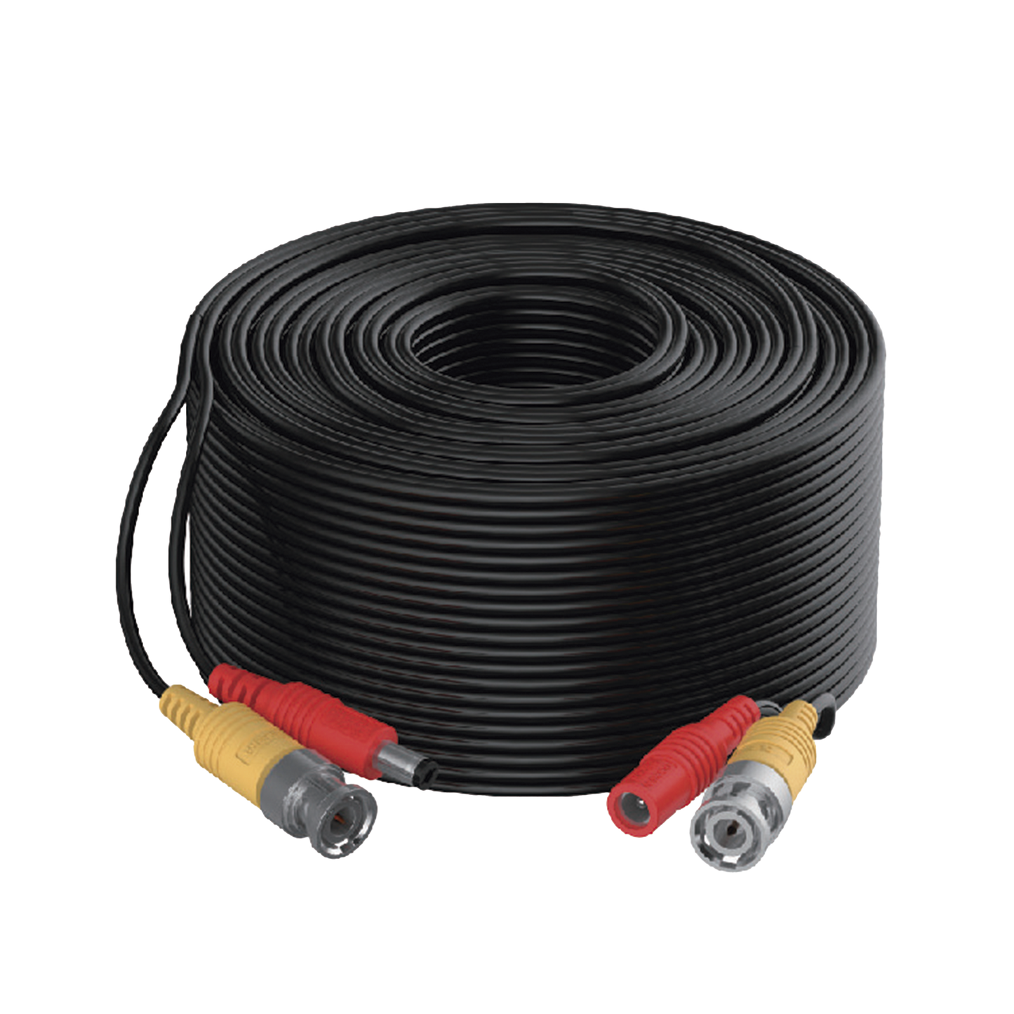DS-1LH1S2C-20 Cable Coaxial Siames (Mini RG59) + Alimentación / 20 Metros de Distancia / CCA / Soporta 1080p (2 Megapixel) hasta 4K (8 Megapixel) / Uso Interior y Exterior