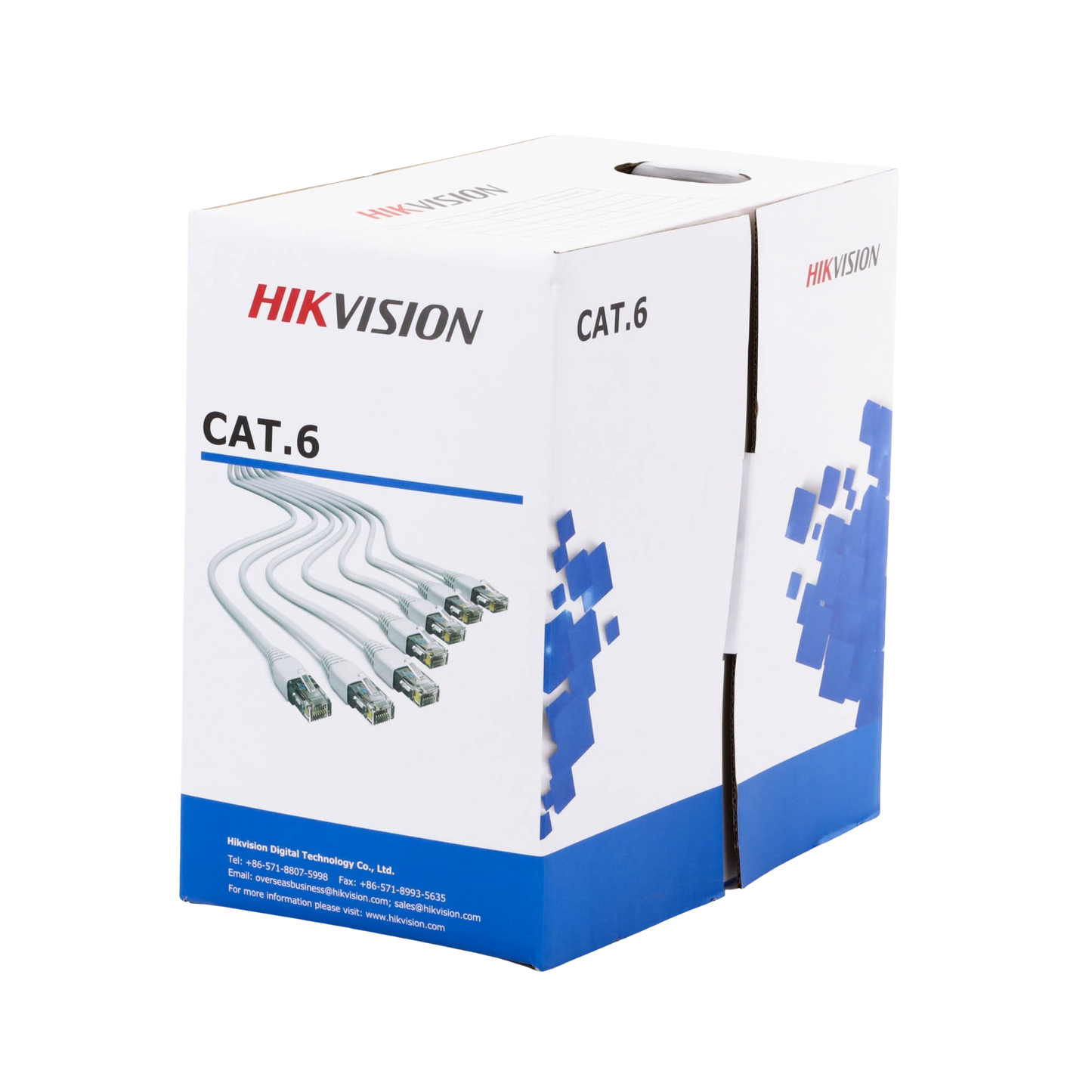 DS-1LN6-UE-W - Bobina de Cable de 305 Metros (1000 Pies) Cat 6 / 100% Cobre / Color Blanco / Uso en Interior / PVC