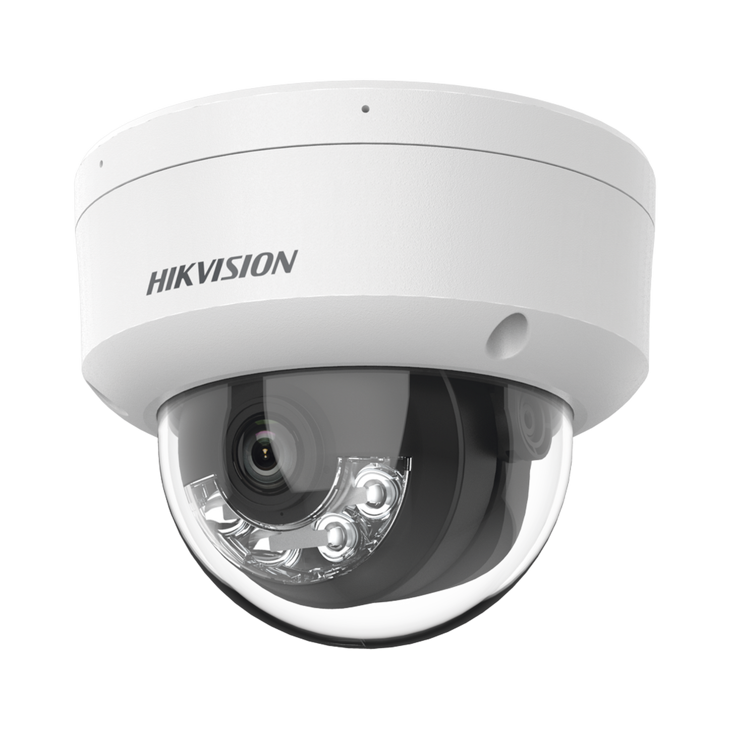 DS-2CD1143G2-LIUF - Domo IP 4 Megapixel / Lente 2.8 mm / Dual Light (30 mts IR + 30 mts Luz Blanca) / Micrófono Integrado / Antivandálico IK08 / ACUSENSE Lite / Exterior IP67 / H.265 / PoE / ONVIF / Micro SD