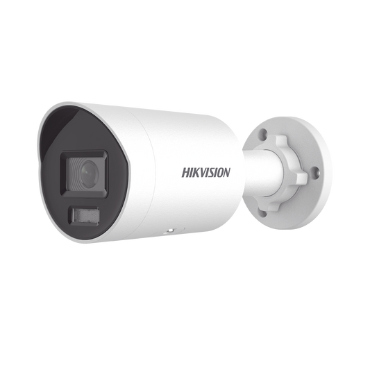 DS-2CD3046G2H-LIU Bala IP 4 Megapixel / Lente 2.8 mm /  Dual Light (40 mts IR + 40 mts Luz Blanca) / Darkfighter S / Microfono Integrado /  Exterior IP67 / WDR 130 dB / 4 Analíticos: AcuSense, Deteccion Facial, Conteo de Personas por Cruce y Zona