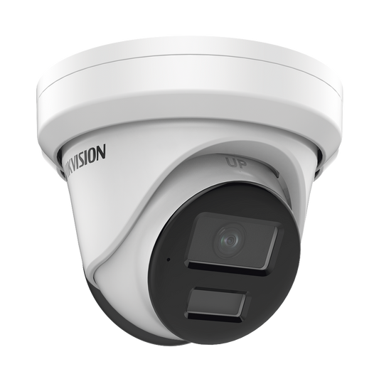 DS-2CD3346G2-ISU(H) Turret IP 4 Megapixel / Lente 2.8 mm / 40 mts IR / Exterior IP67 / DARKFIGHTER / Audio y Alarma I/O / PoE / ONVIF / Micro SD / 4 Analíticos: AcuSense, Deteccion Facial, Conteo de Personas por Cruce y Zona